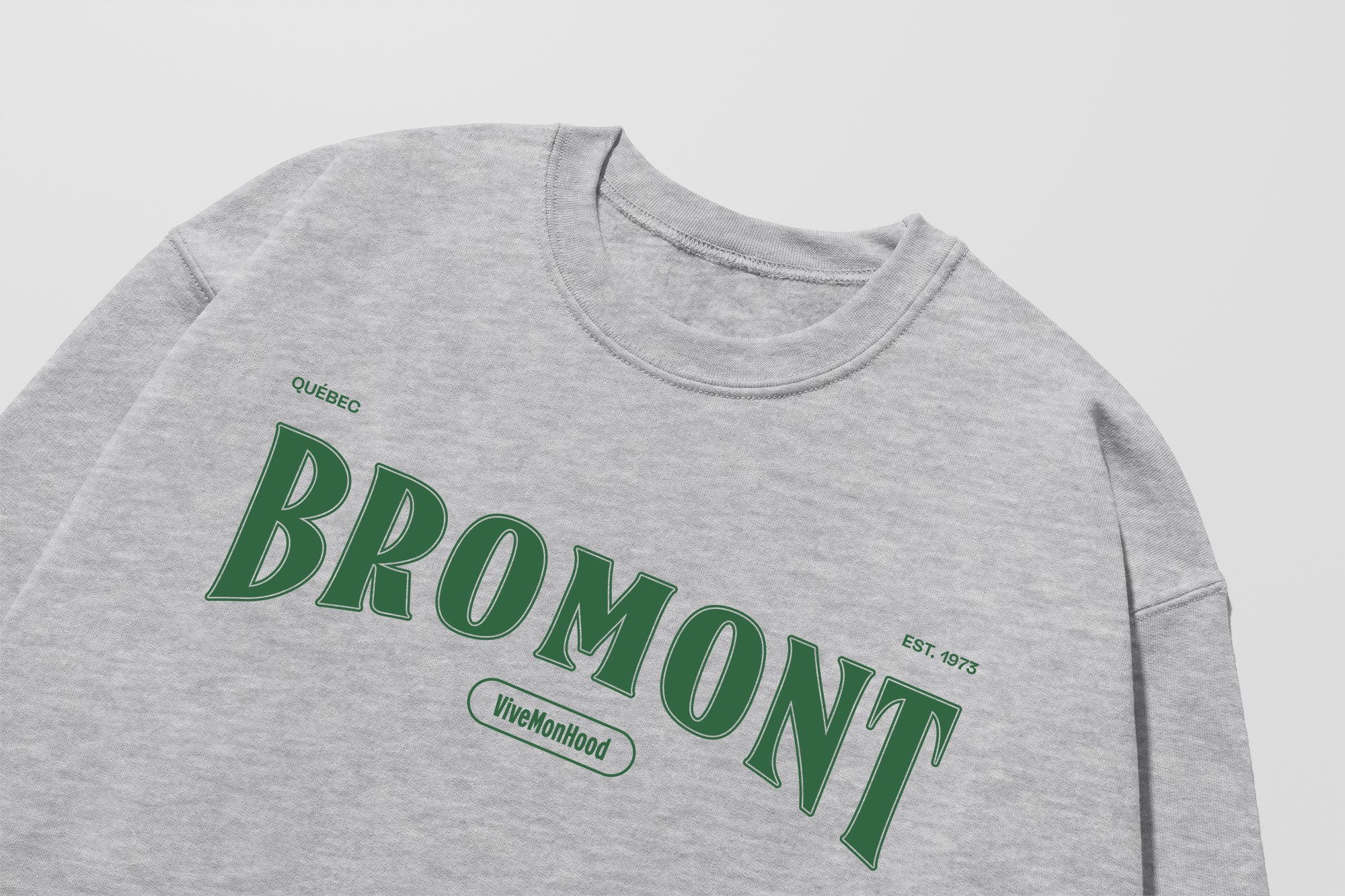 Mon Crew Fit - Adultes - Bromont - Impression en Vert