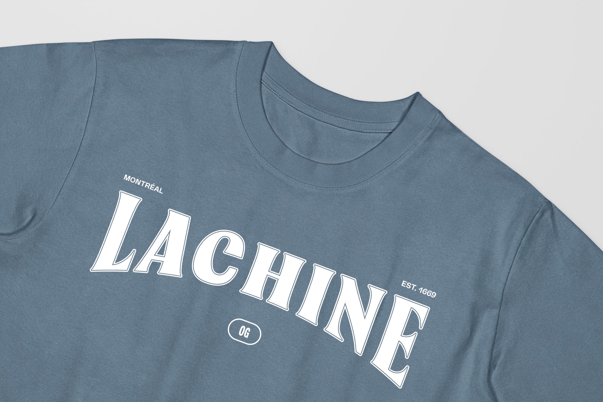 Mon T-Shirt Garçon - Adultes - Lachine - Impression en Blanc
