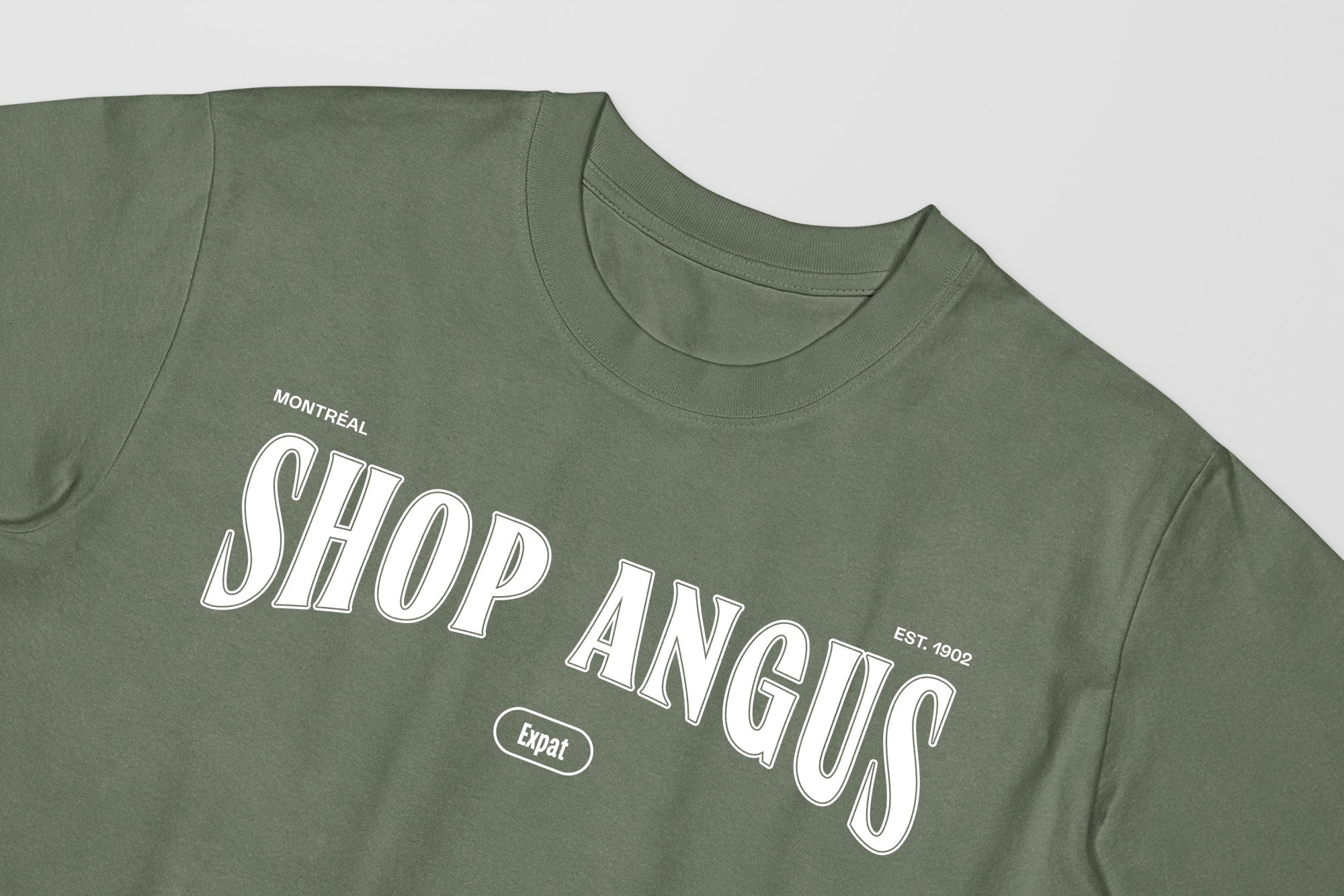 Mon T-Shirt Garçon - Adultes - Shop Angus - Impression en Blanc