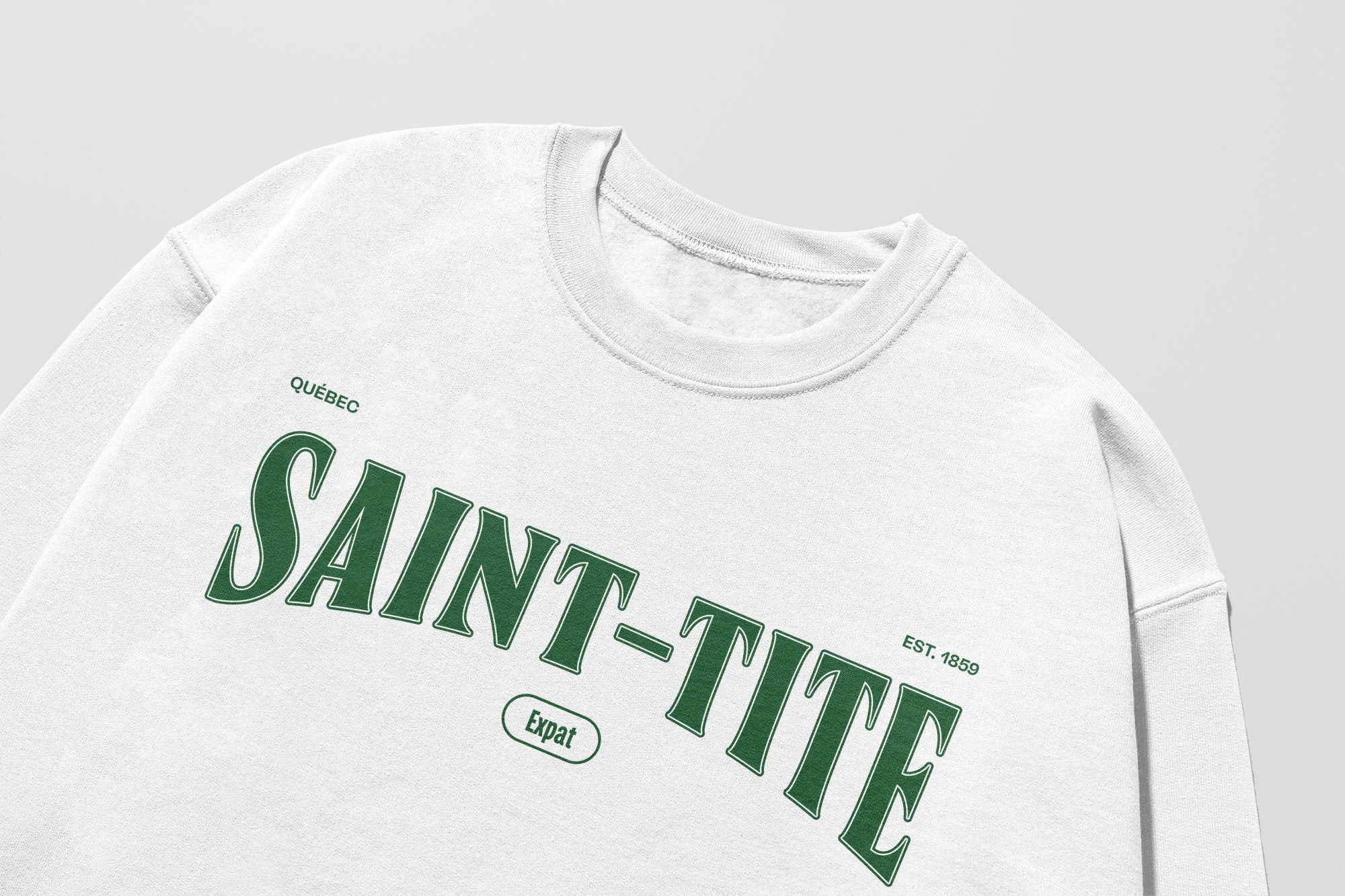 Mon Crew Fit - Adultes - Saint-Tite - Impression en Vert