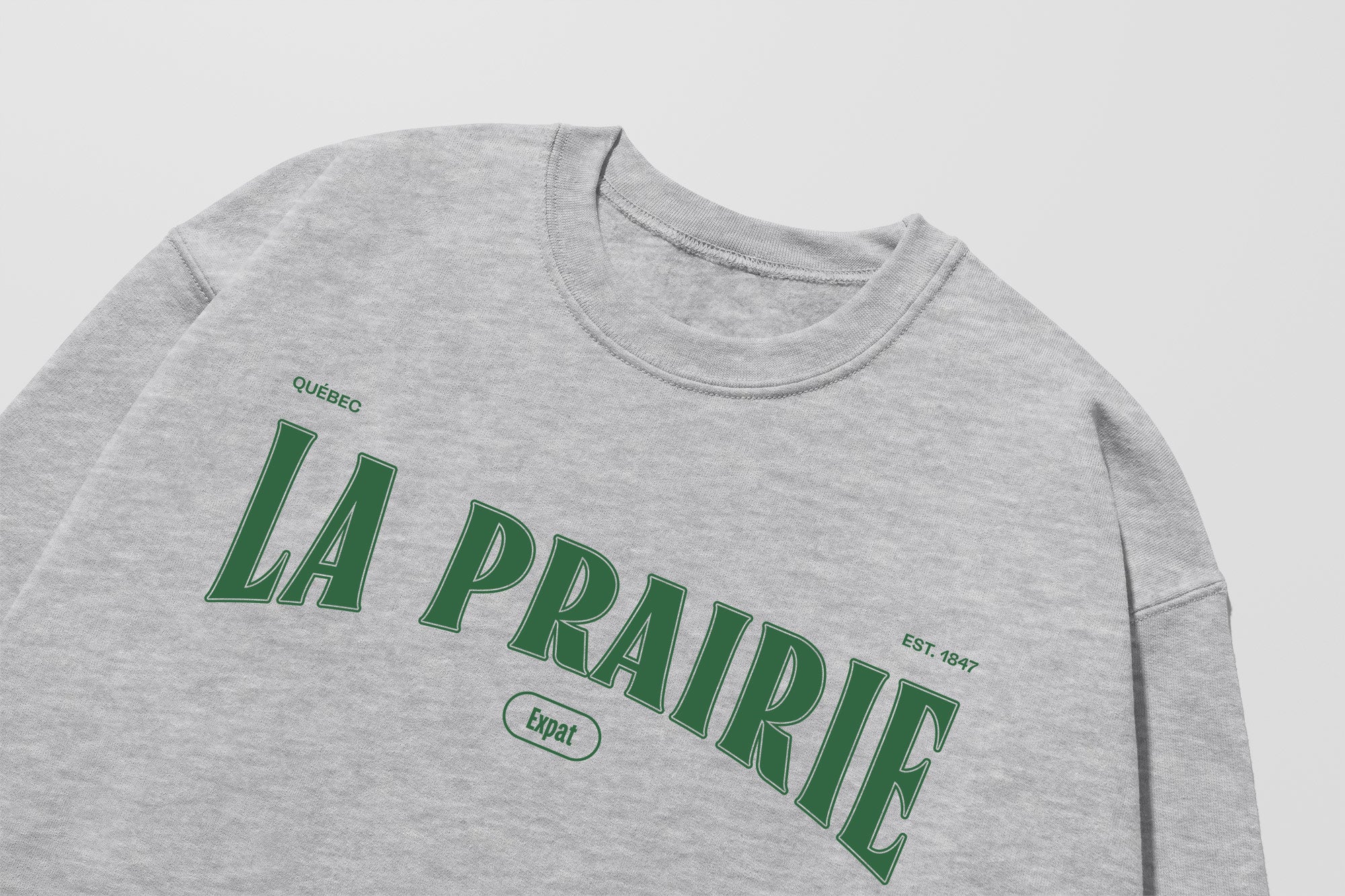Mon Crew Fit - Adultes - La Prairie - Impression en Vert