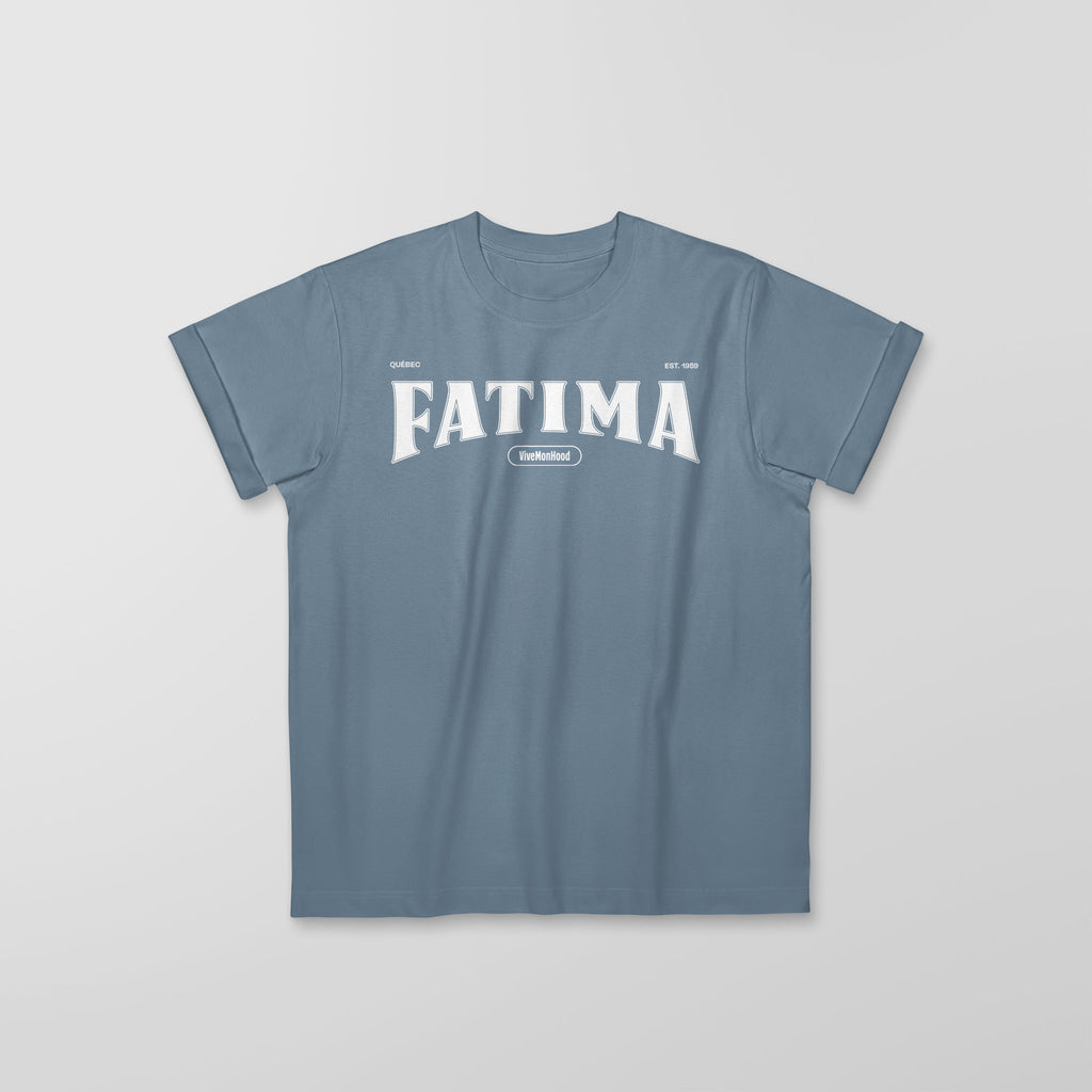 Mon T-Shirt Garçon - Adultes - Fatima - Impression en Blanc