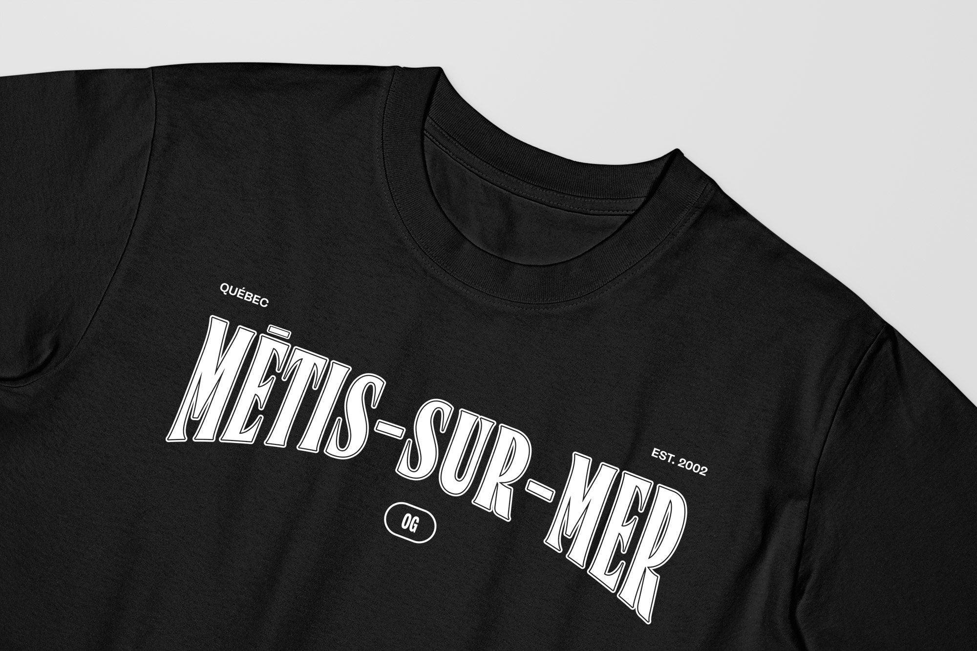 Mon T-Shirt Garçon - Adultes - Metis-Sur-Mer - Impression en Blanc