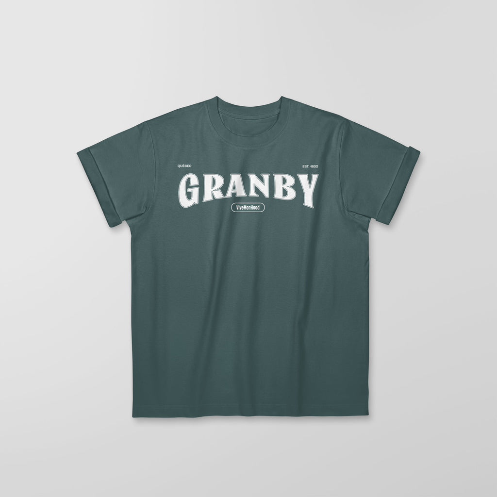 Mon T-Shirt Garçon - Adultes - Granby - Impression en Blanc
