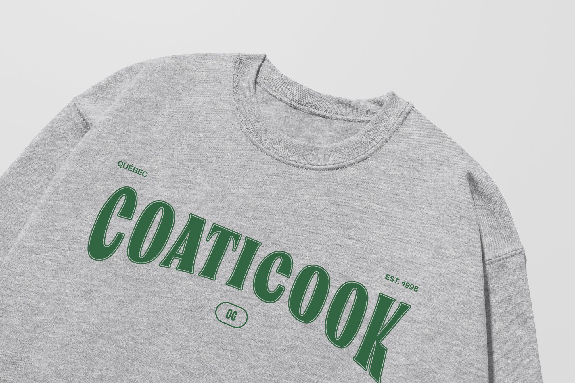 Mon Crew Fit - Adultes - Coaticook - Impression en Vert