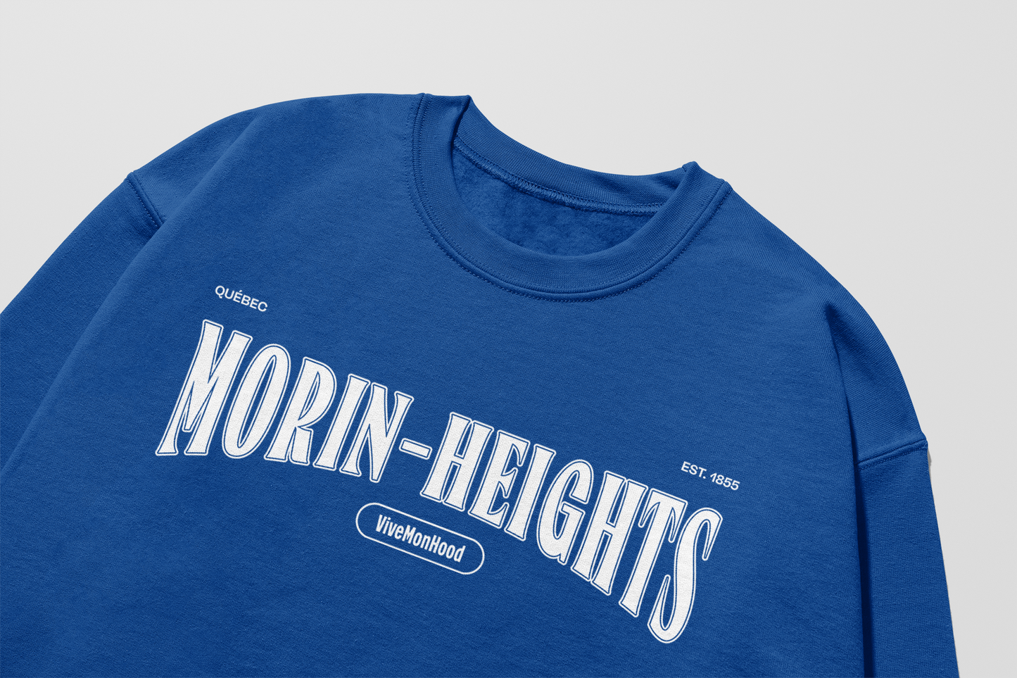 Mon Crew Confort - Morin-Heights - Adulte - Blanc - Royal