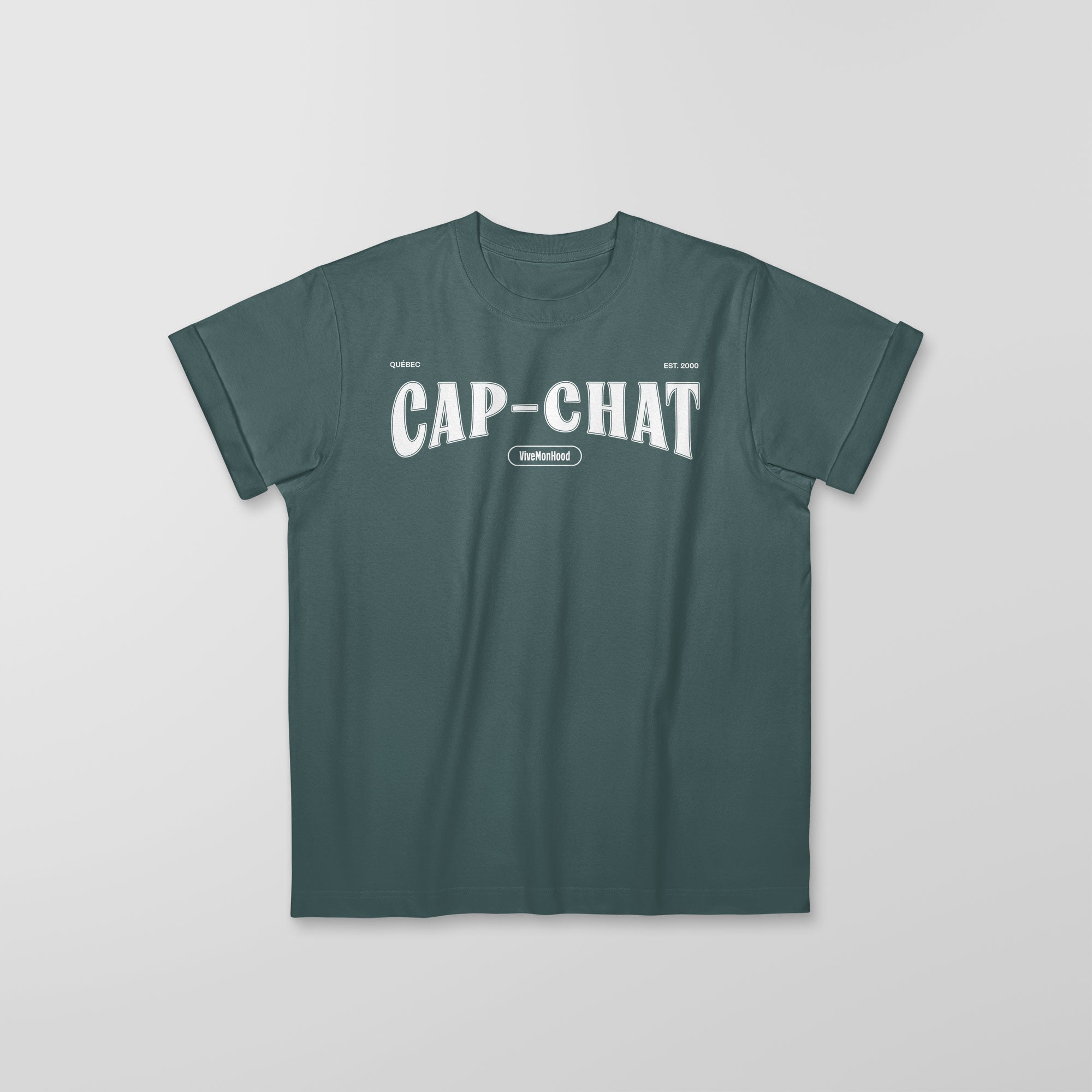 Mon T-Shirt Garçon - Adultes - Cap-Chat - Impression en Blanc
