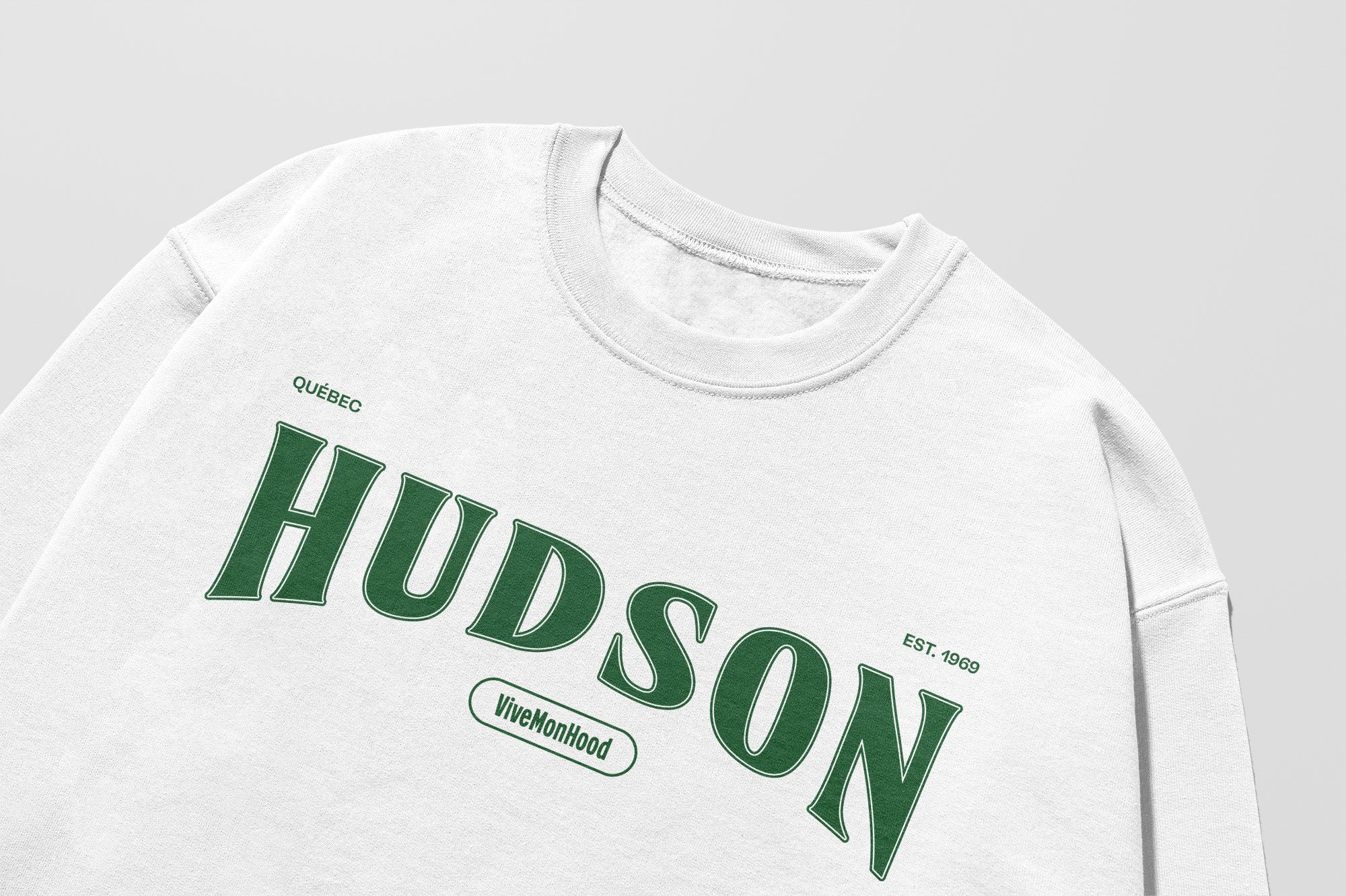 Mon Crew Fit - Adultes - Hudson - Impression en Vert