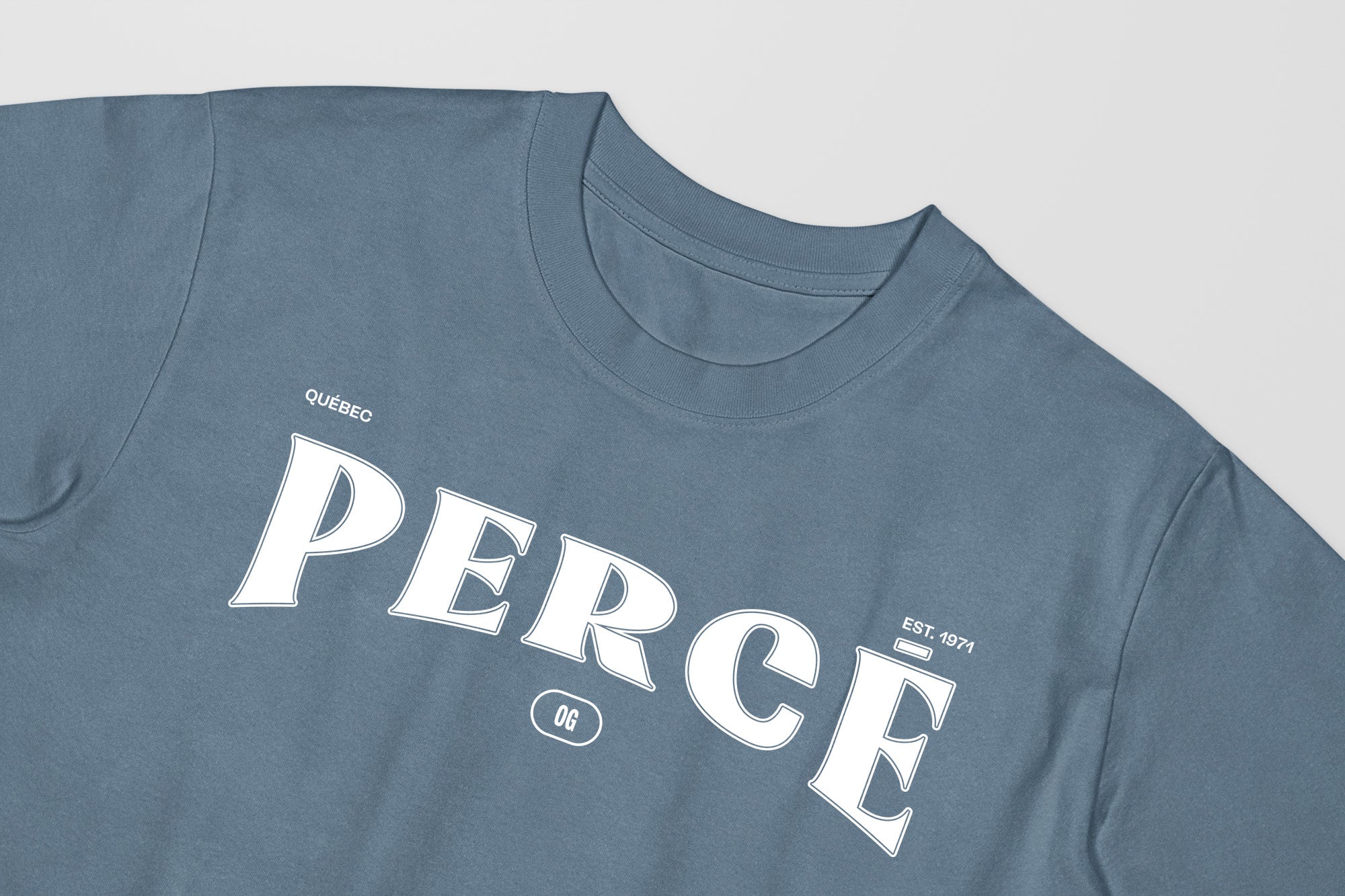 Mon T-Shirt Garçon - Adultes - Perce - Impression en Blanc