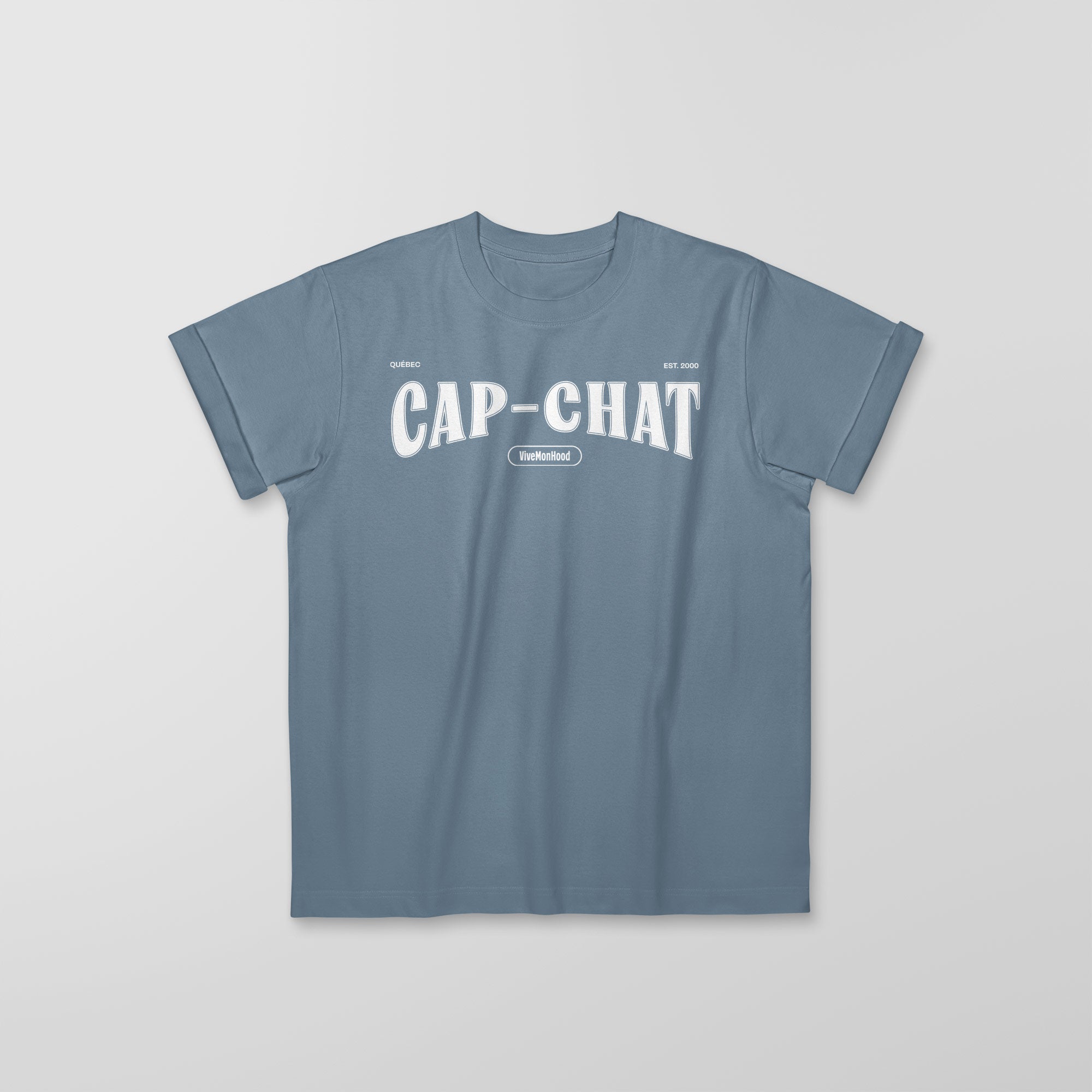 Mon T-Shirt Garçon - Adultes - Cap-Chat - Impression en Blanc
