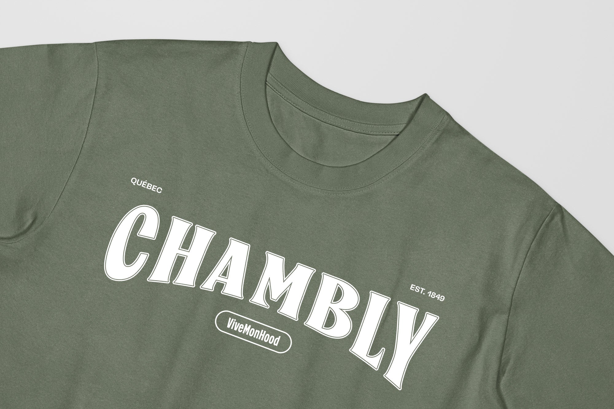 Mon T-Shirt Garçon - Adultes - Chambly - Impression en Blanc
