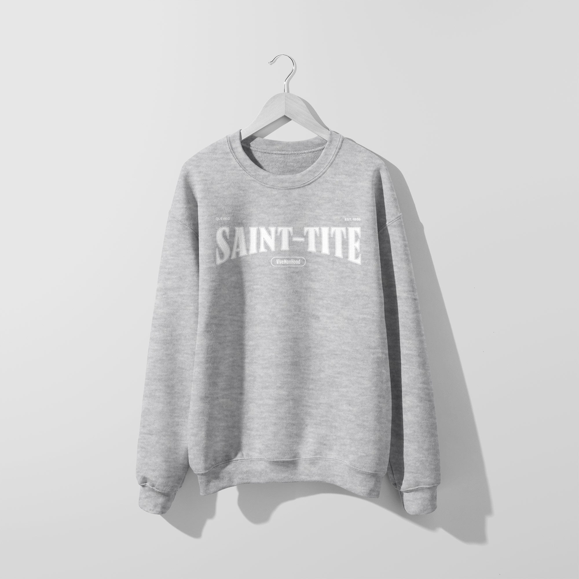 Mon Crew Fit - Adultes - Saint-Tite - Impression en Blanc