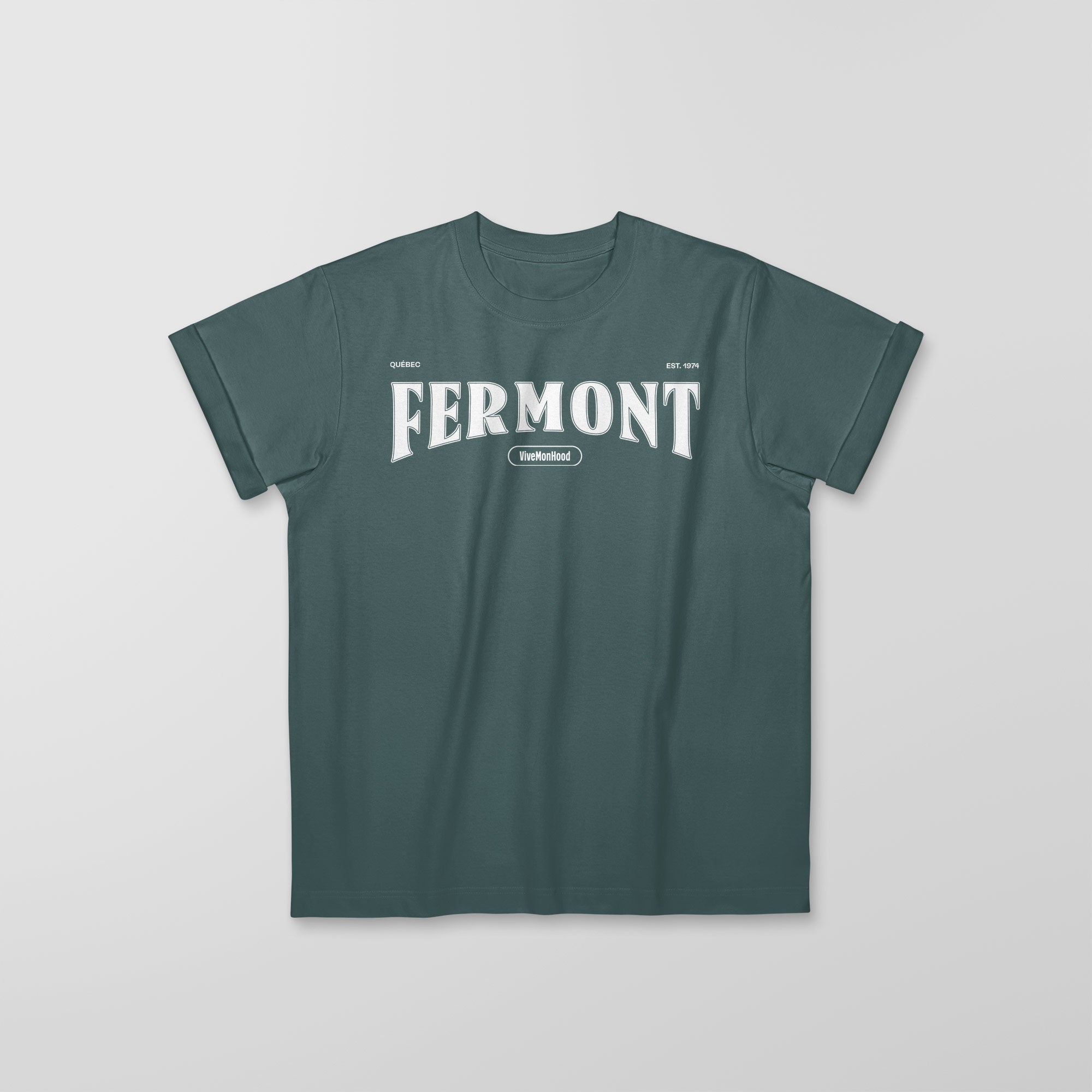 Mon T-Shirt Garçon - Adultes - Fermont - Impression en Blanc