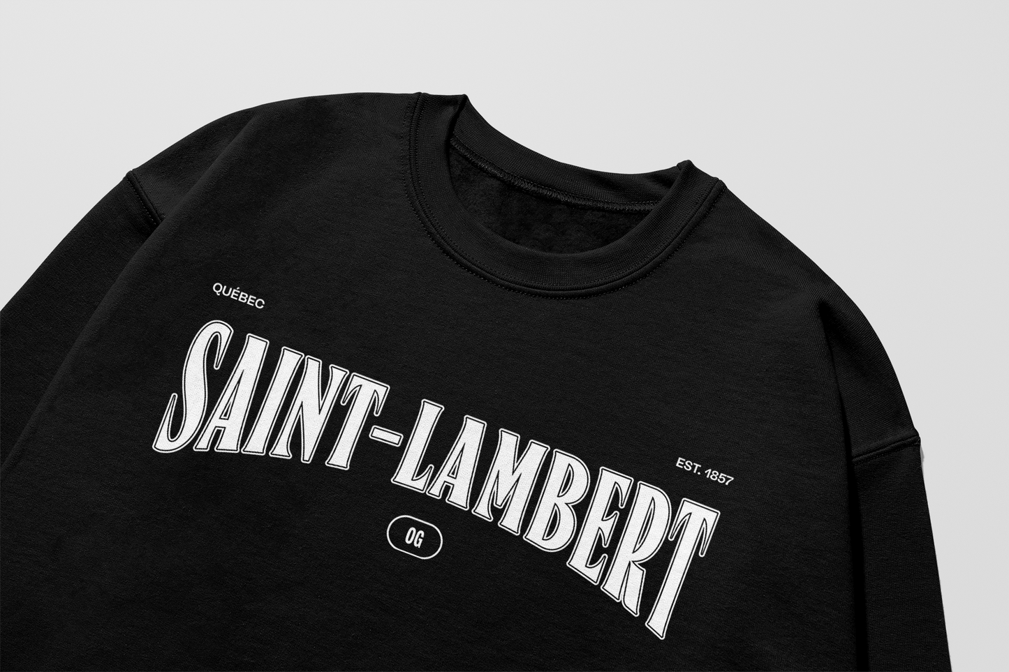 Mon Crew Confort - Saint-Lambert - Adulte - Blanc - Noir