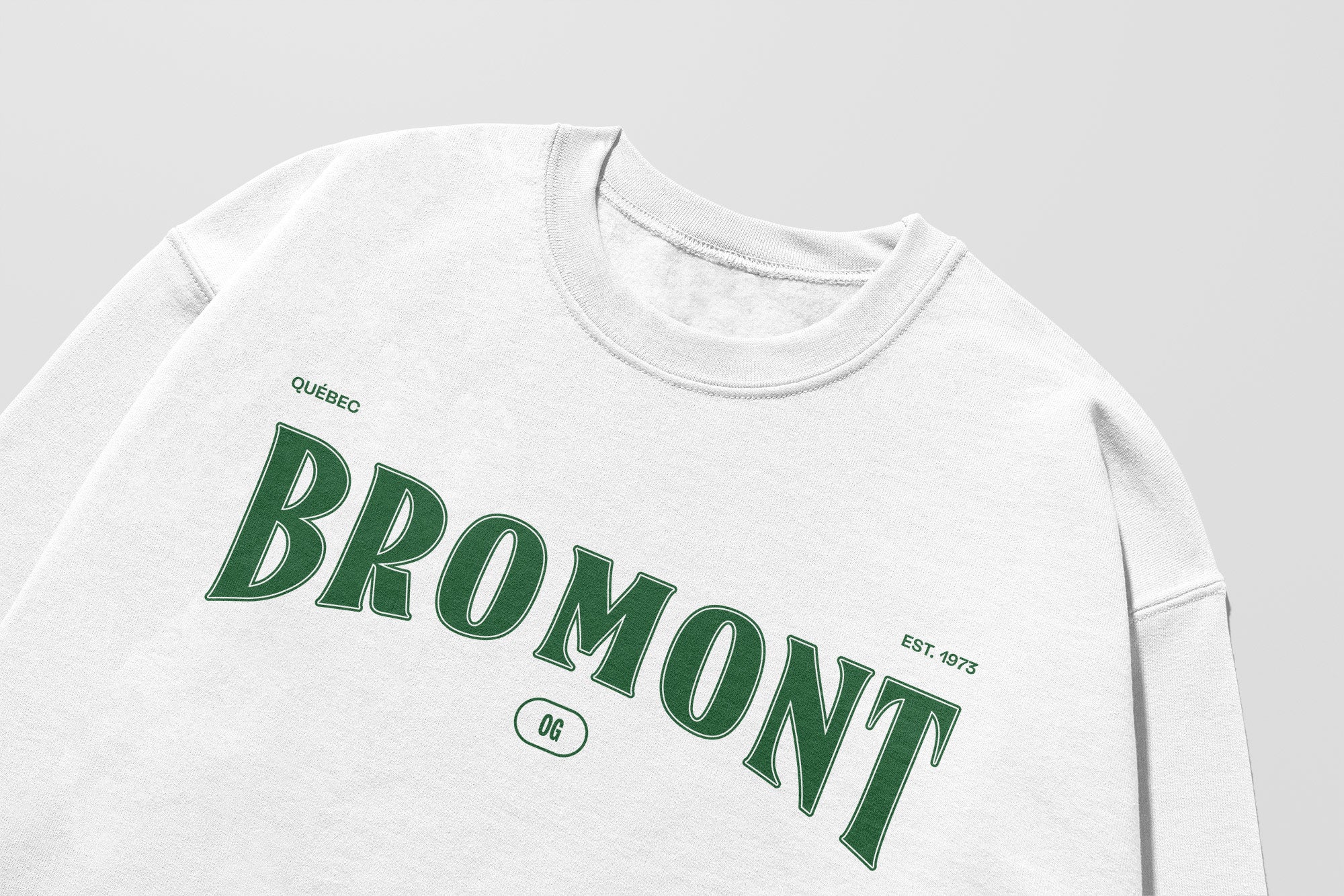 Mon Crew Fit - Adultes - Bromont - Impression en Vert