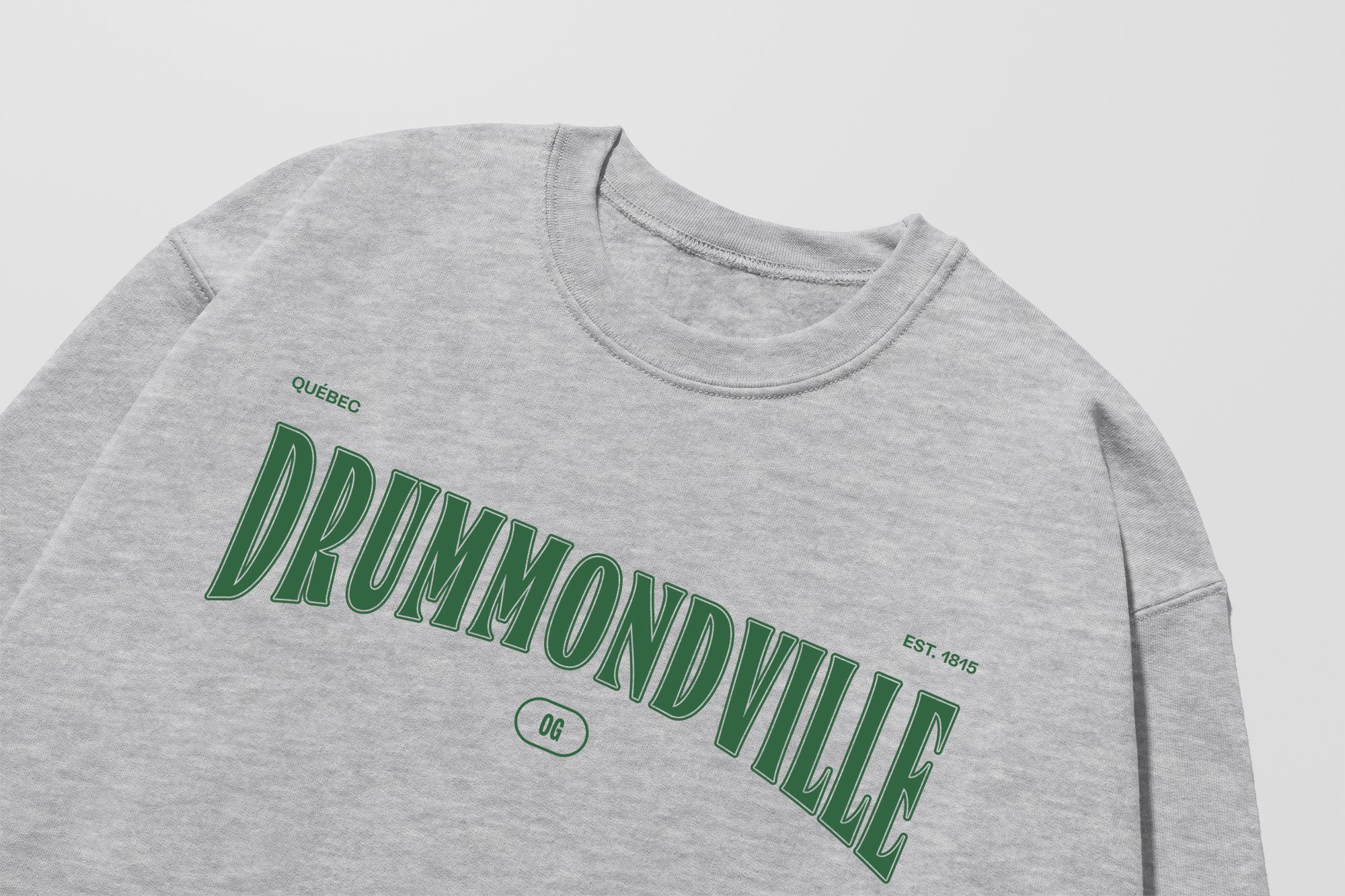Mon Crew Fit - Adultes - Drummondville - Impression en Vert