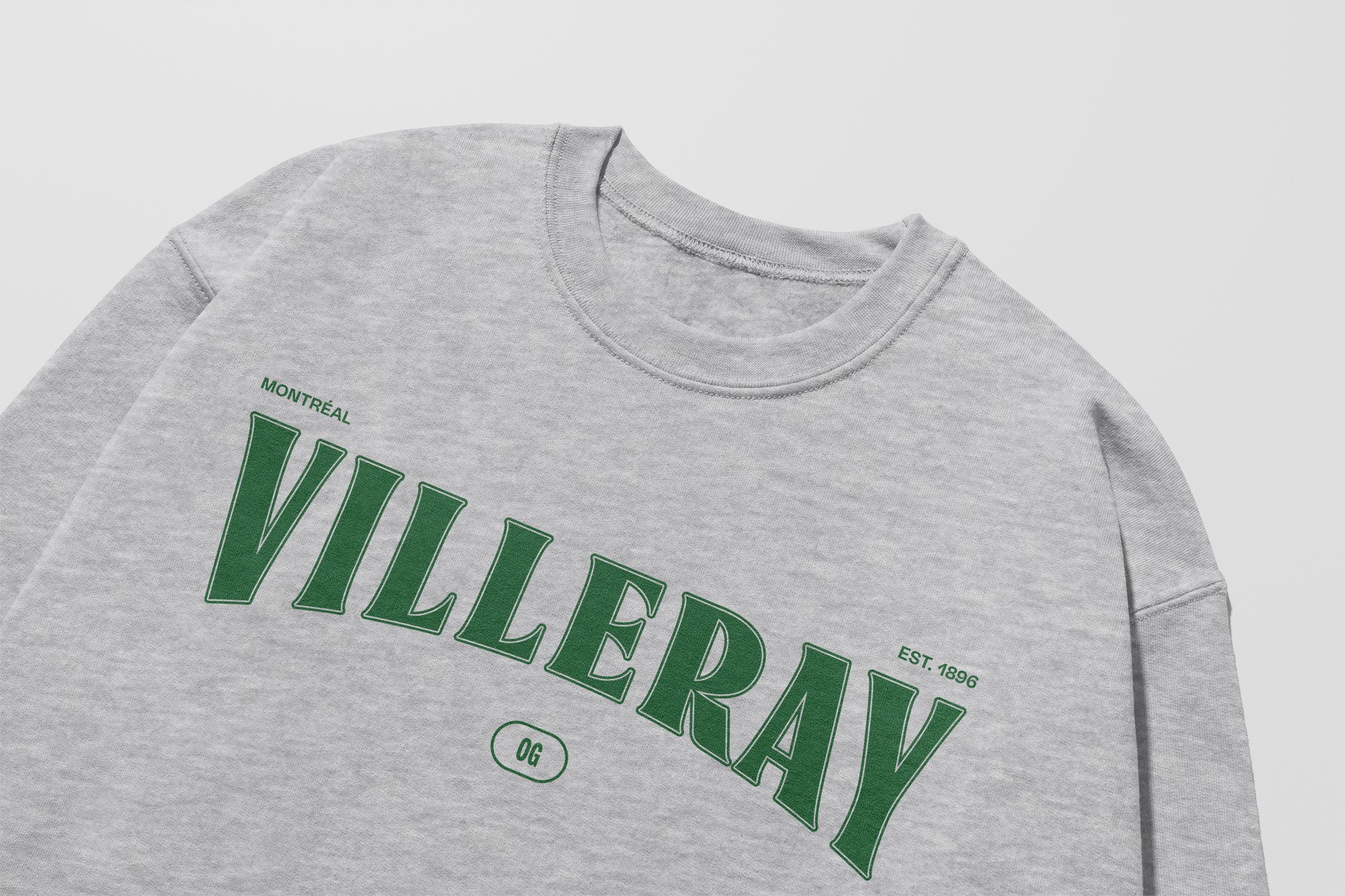 Mon Crew Fit - Adultes - Villeray - Impression en Vert