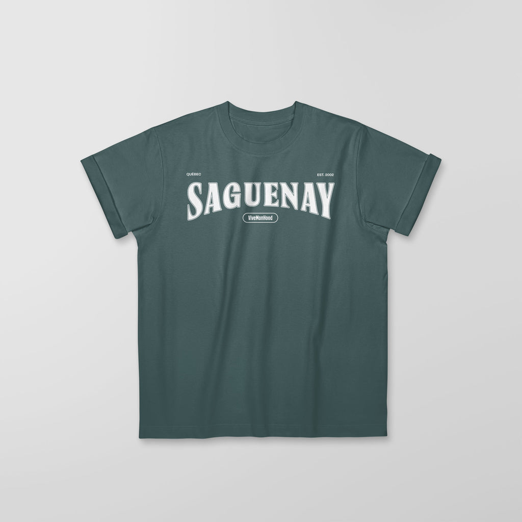 Mon T-Shirt Garçon - Adultes - Saguenay - Impression en Blanc