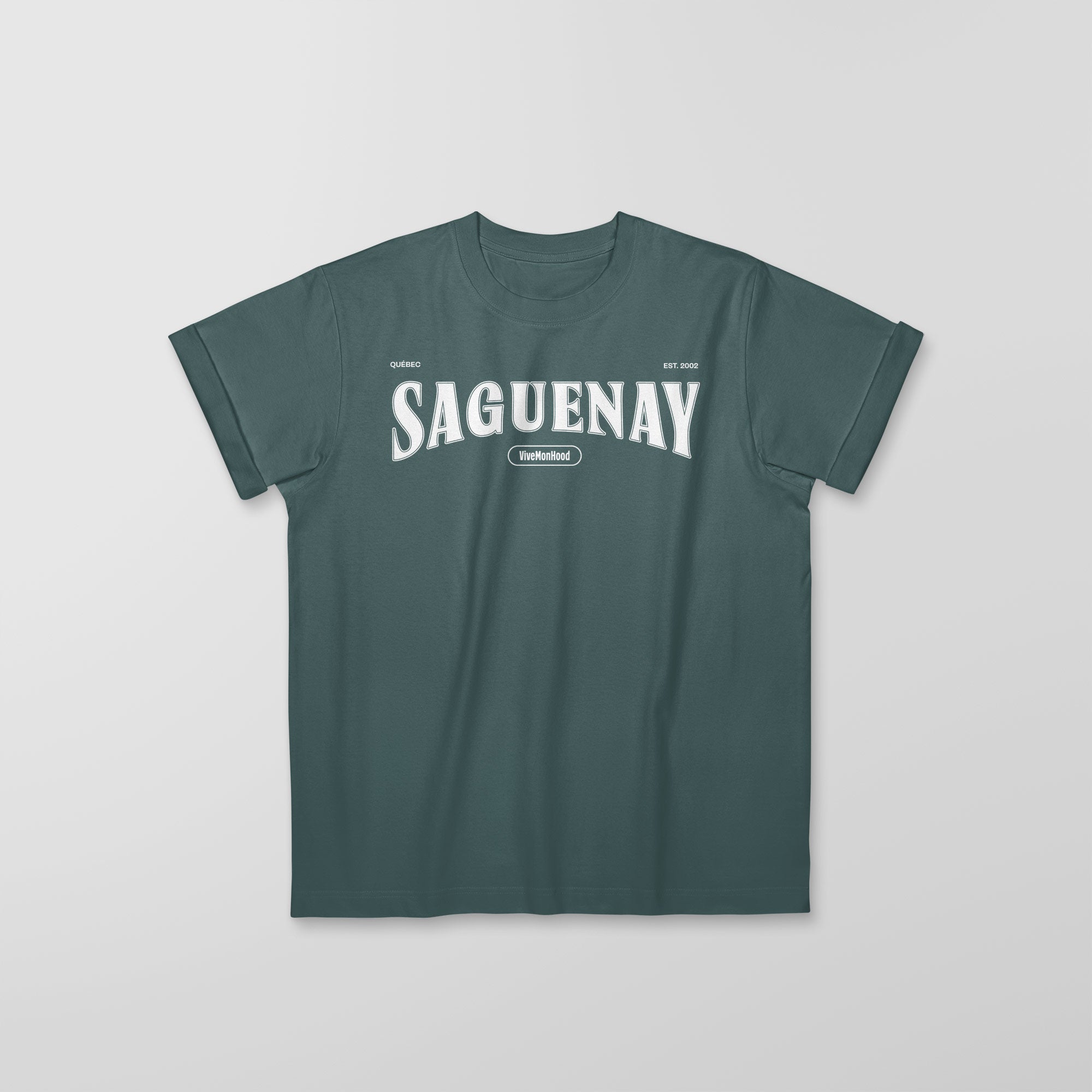 Mon T-Shirt Garçon - Adultes - Saguenay - Impression en Blanc