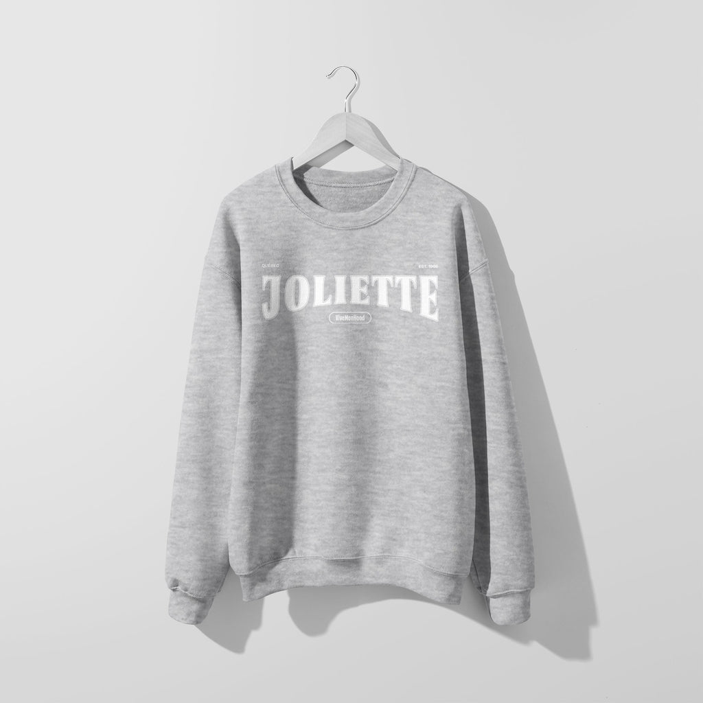 Mon Crew Fit - Adultes - Joliette - Impression en Blanc