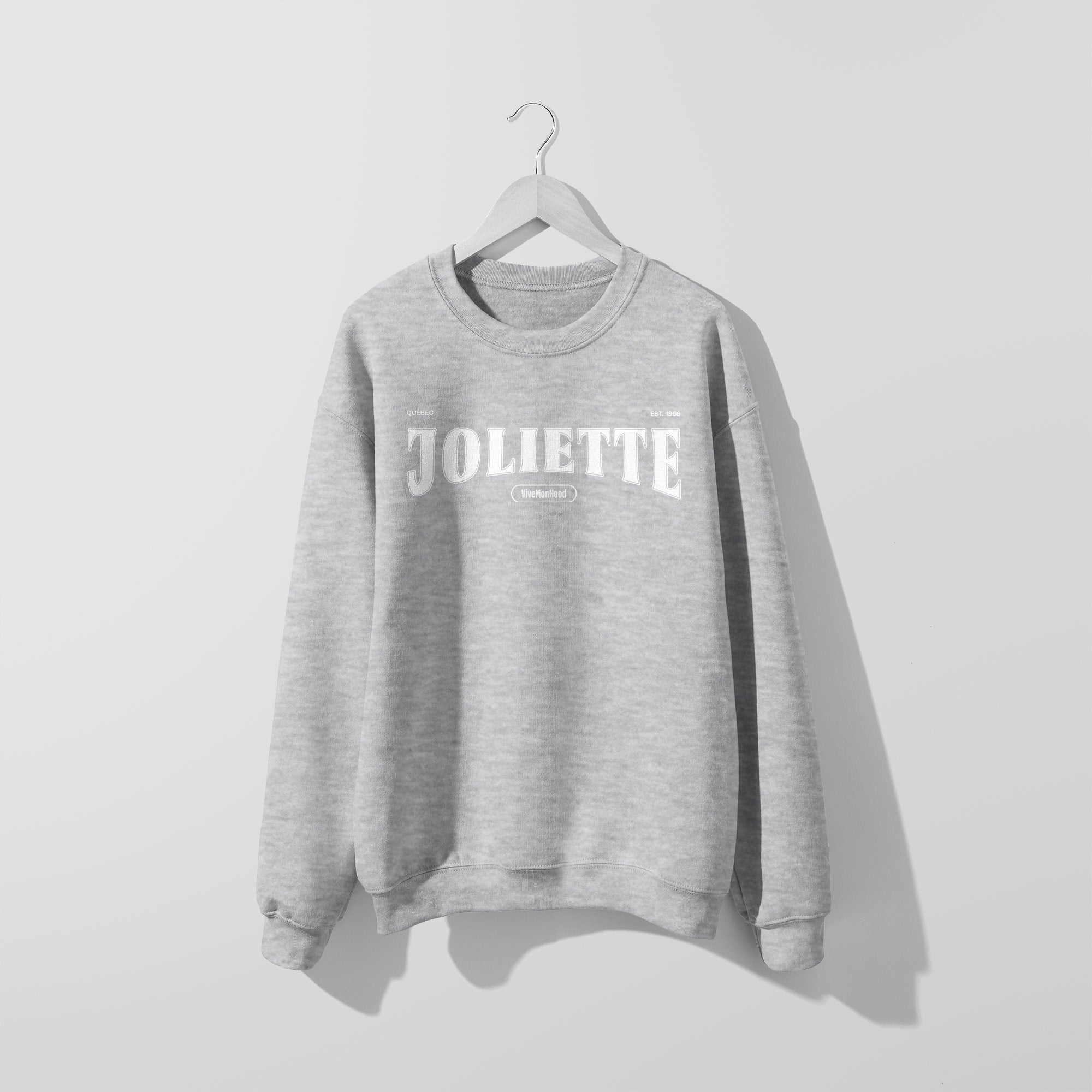 Mon Crew Fit - Adultes - Joliette - Impression en Blanc