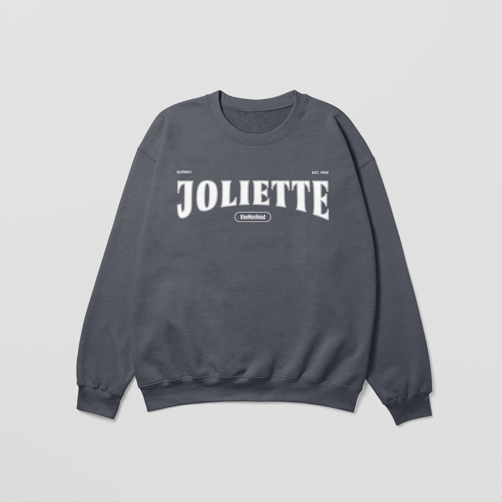Mon Crew Fit - Enfants - Joliette - Impression en Blanc