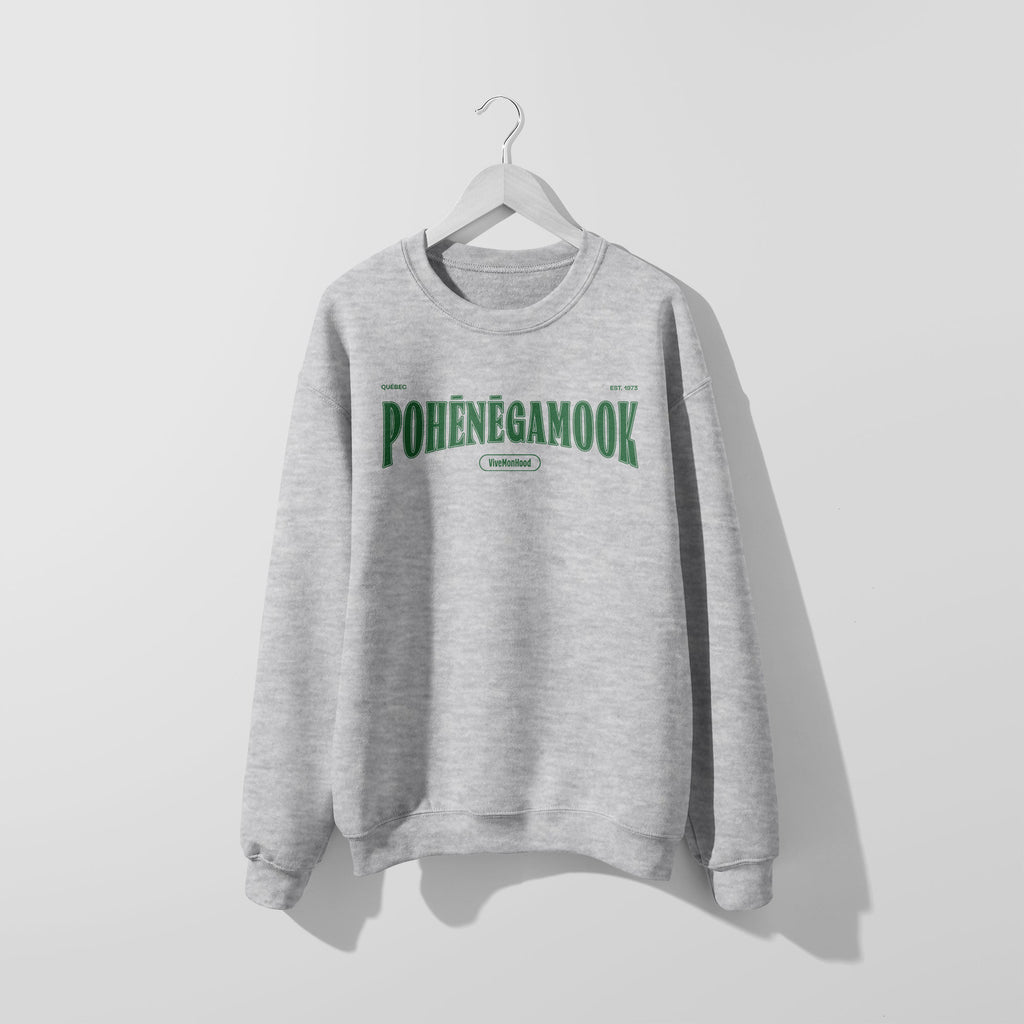 Mon Crew Fit - Adultes - Pohenegamook - Impression en Vert