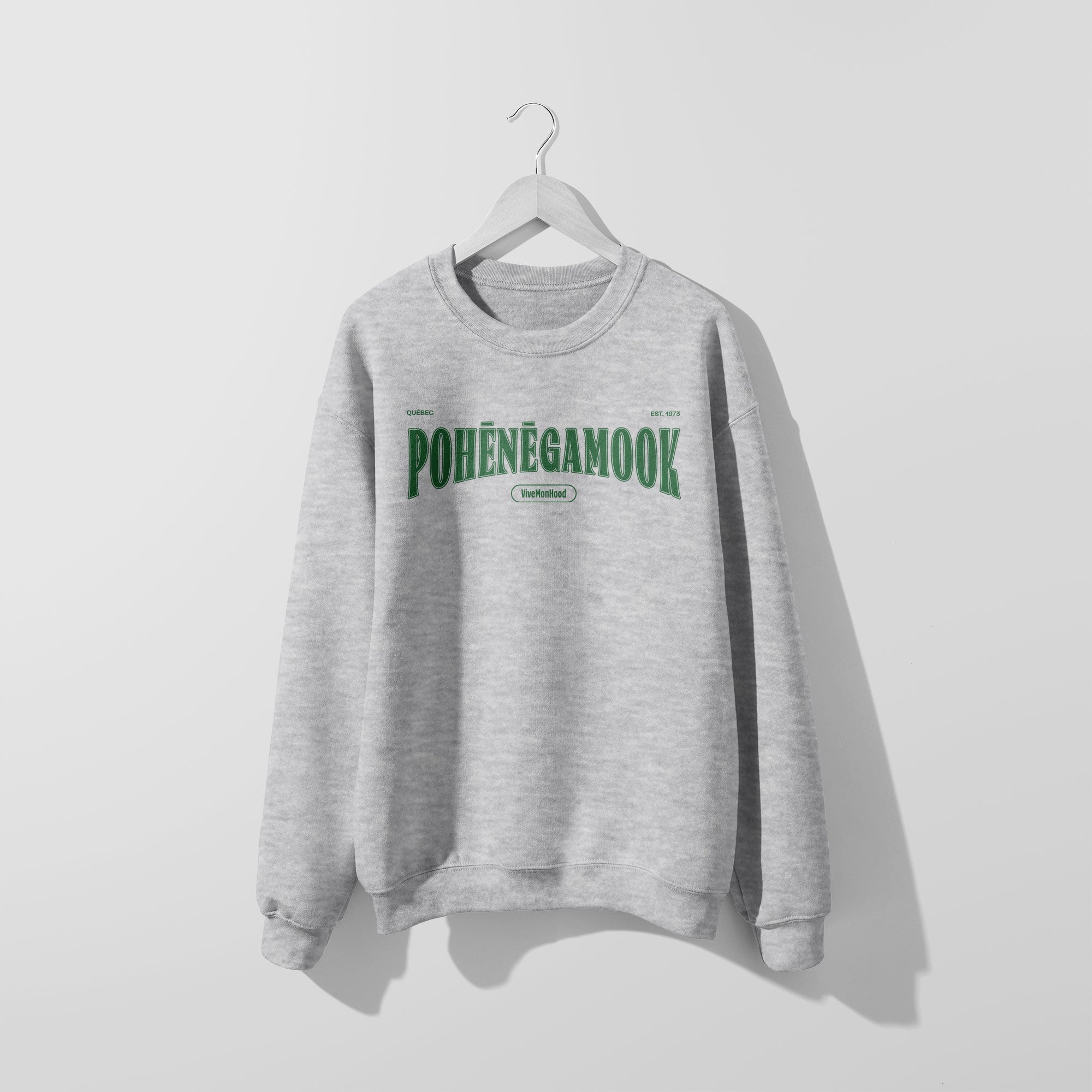 Mon Crew Fit - Adultes - Pohenegamook - Impression en Vert