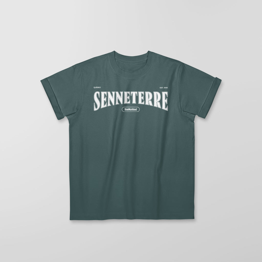 Mon T-Shirt Garçon - Adultes - Senneterre - Impression en Blanc