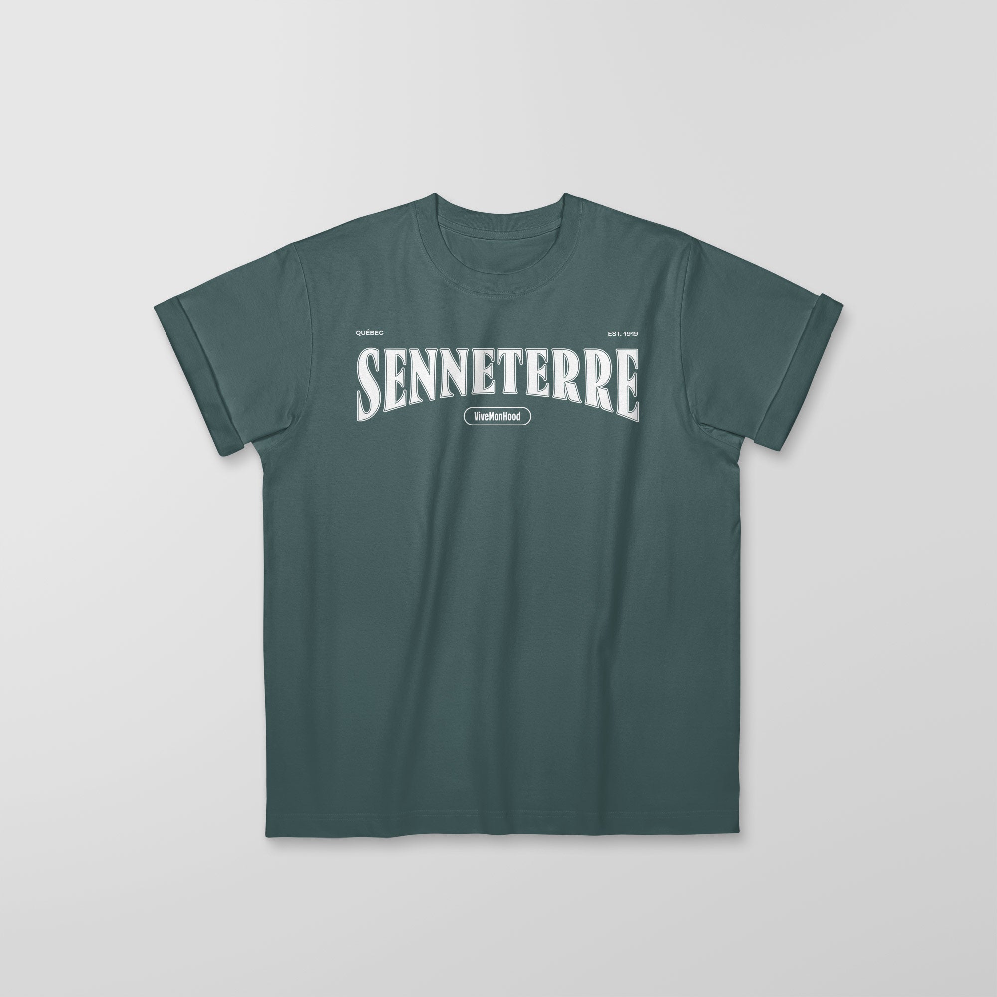 Mon T-Shirt Garçon - Adultes - Senneterre - Impression en Blanc