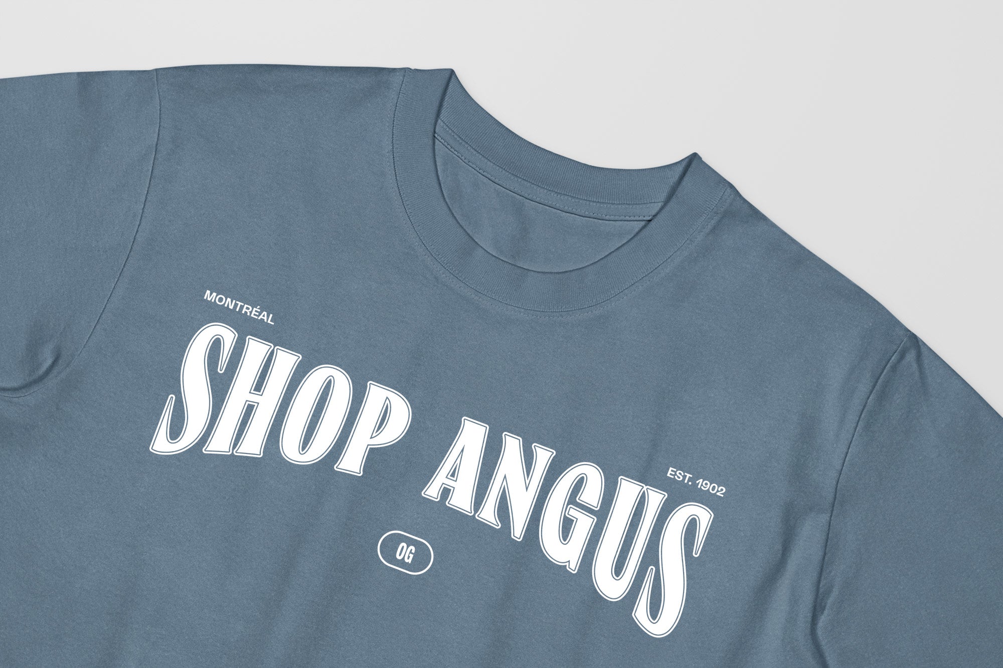Mon T-Shirt Garçon - Adultes - Shop Angus - Impression en Blanc