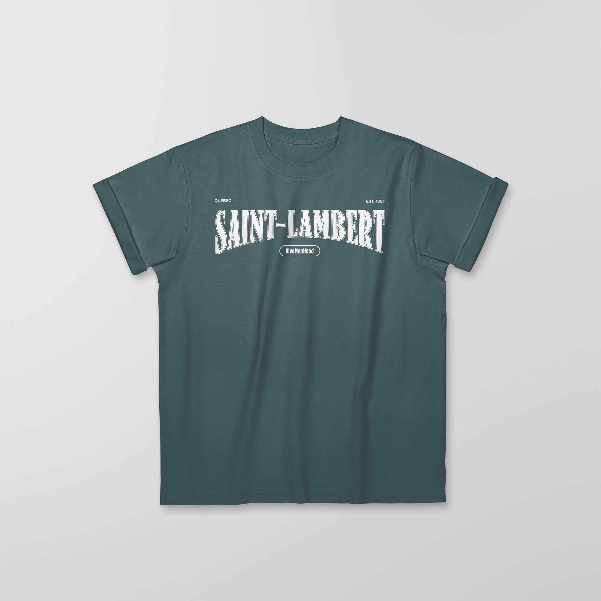 Mon T-Shirt Garçon - Adultes - Saint-Lambert - Impression en Blanc