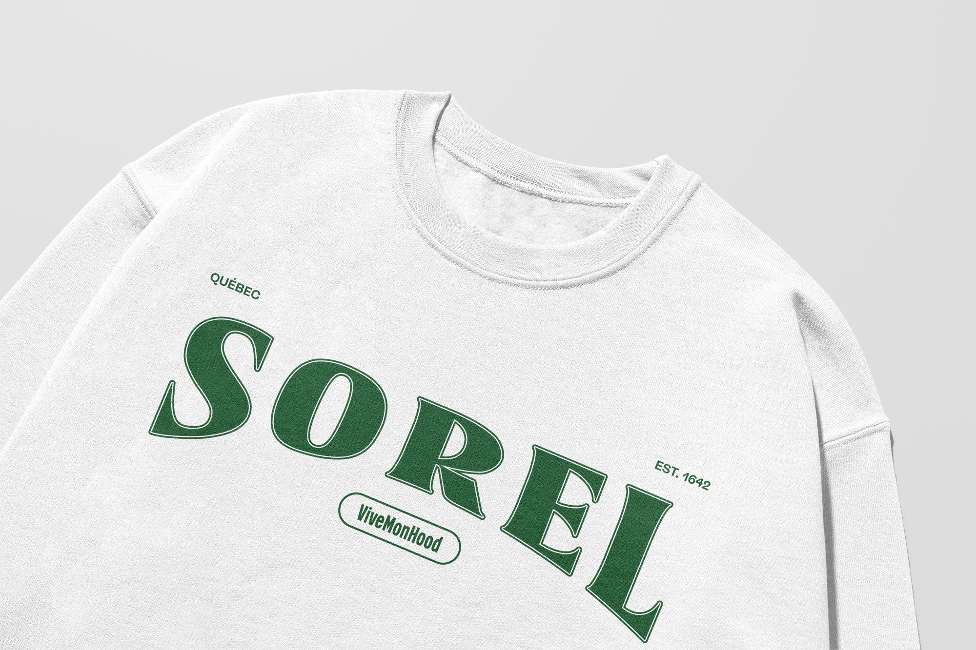Mon Crew Fit - Adultes - Sorel - Impression en Vert