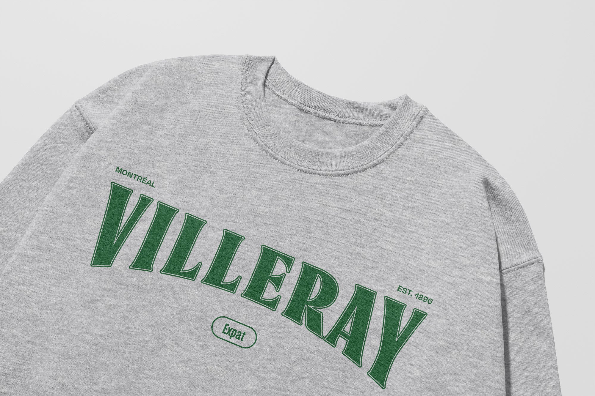 Mon Crew Fit - Adultes - Villeray - Impression en Vert