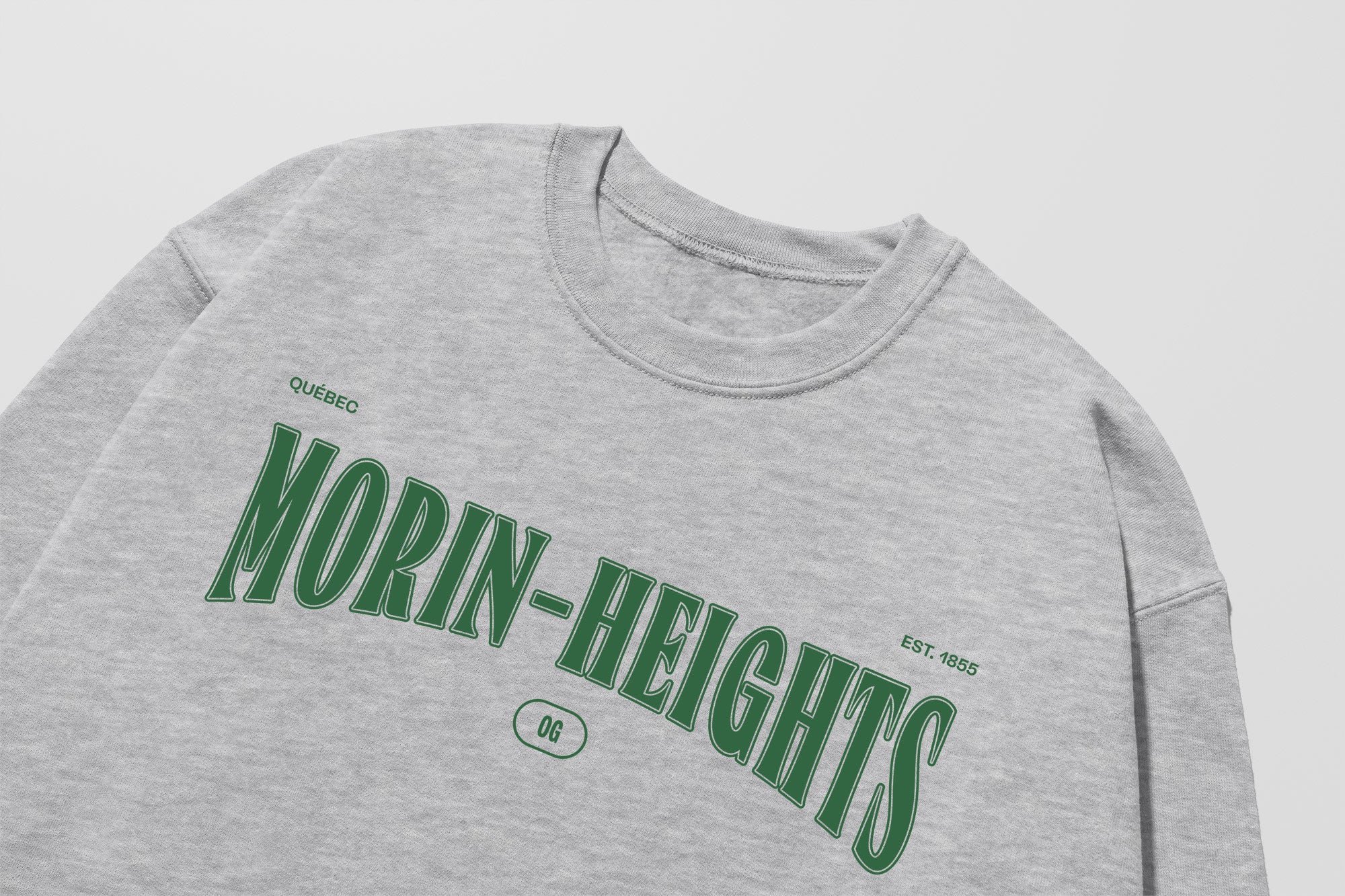 Mon Crew Fit - Adultes - Morin-Heights - Impression en Vert