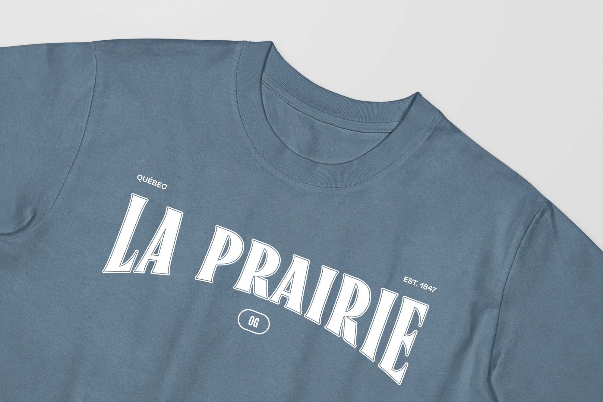 Mon T-Shirt Garçon - Adultes - La Prairie - Impression en Blanc