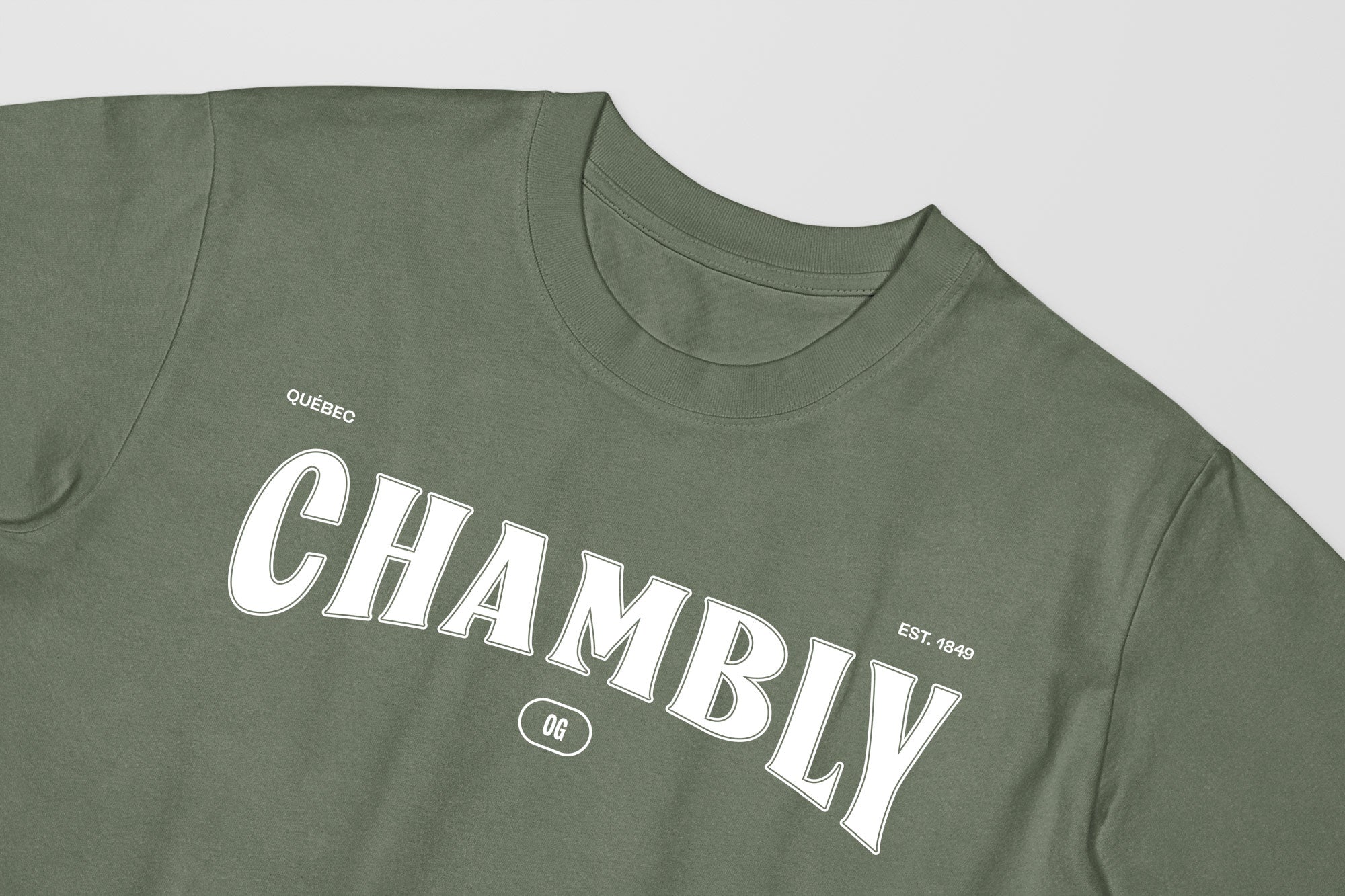Mon T-Shirt Garçon - Adultes - Chambly - Impression en Blanc