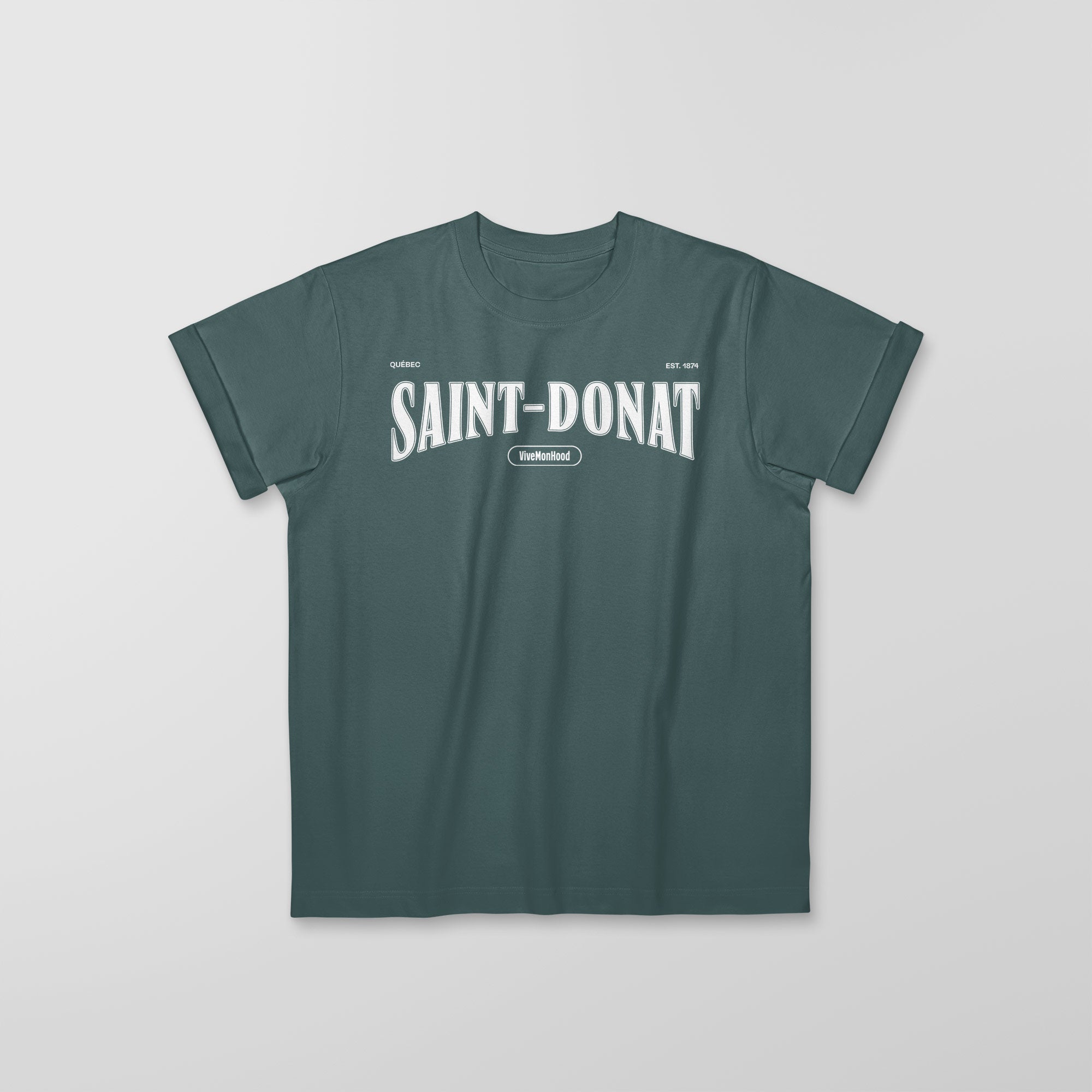 Mon T-Shirt Garçon - Adultes - Saint-Donat - Impression en Blanc