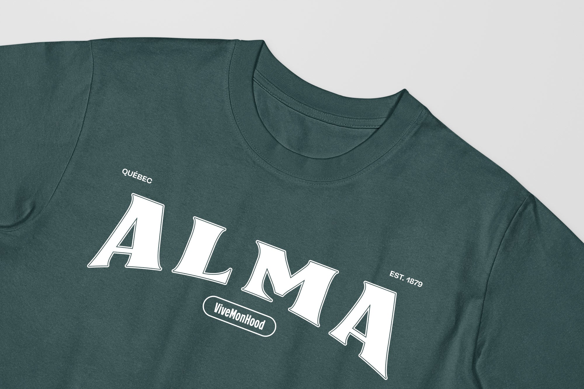 Mon T-Shirt Garçon - Adultes - Alma - Impression en Blanc