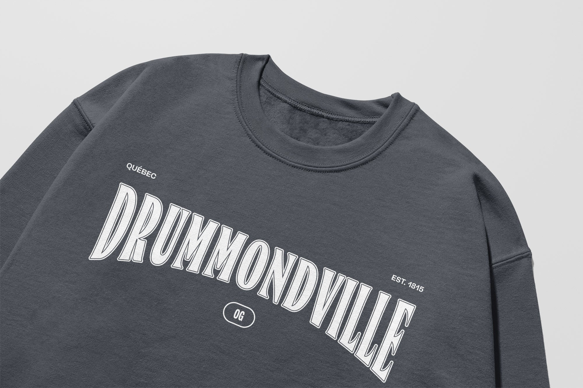Mon Crew Fit - Enfants - Drummondville - Impression en Blanc