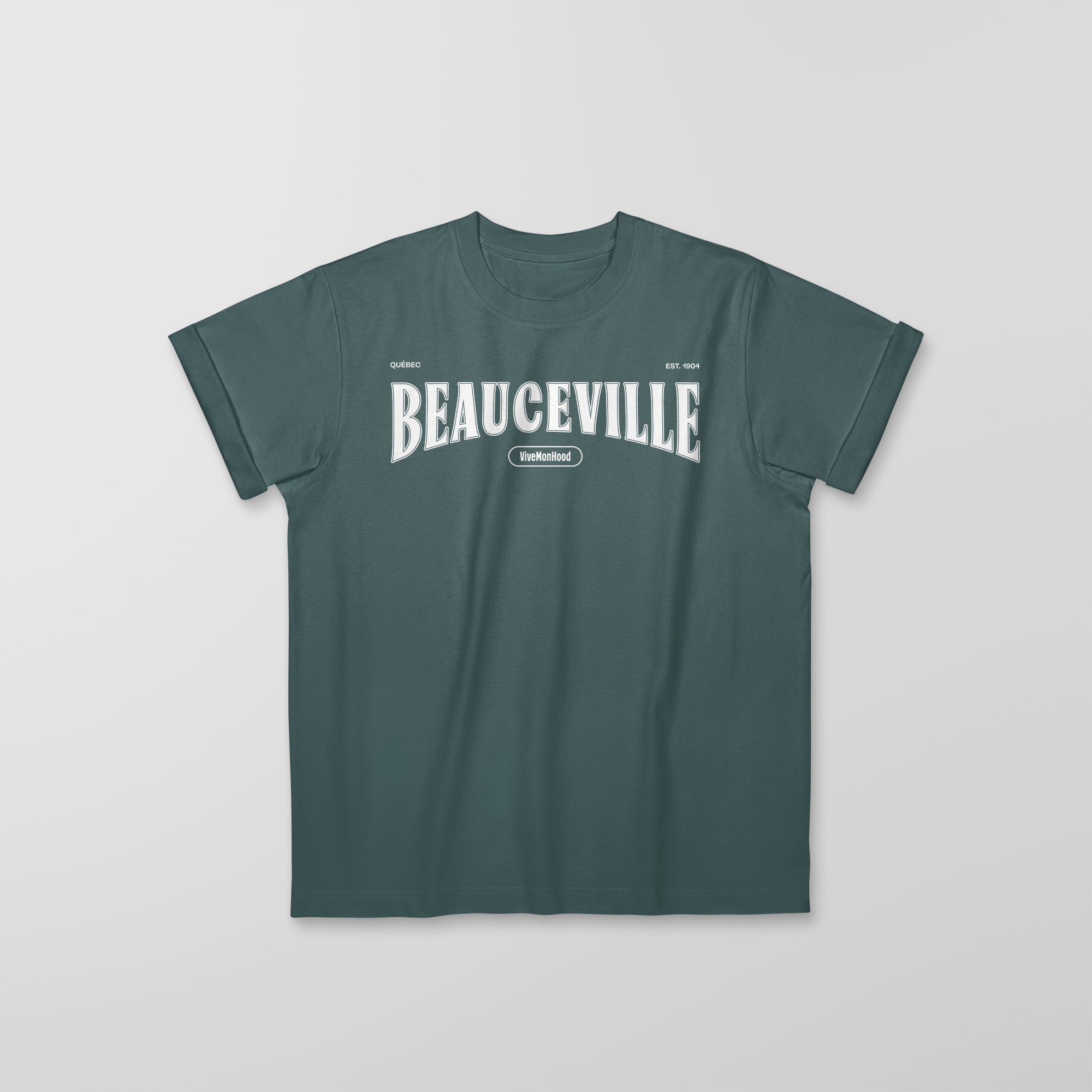 Mon T-Shirt Garçon - Adultes - Beauceville - Impression en Blanc