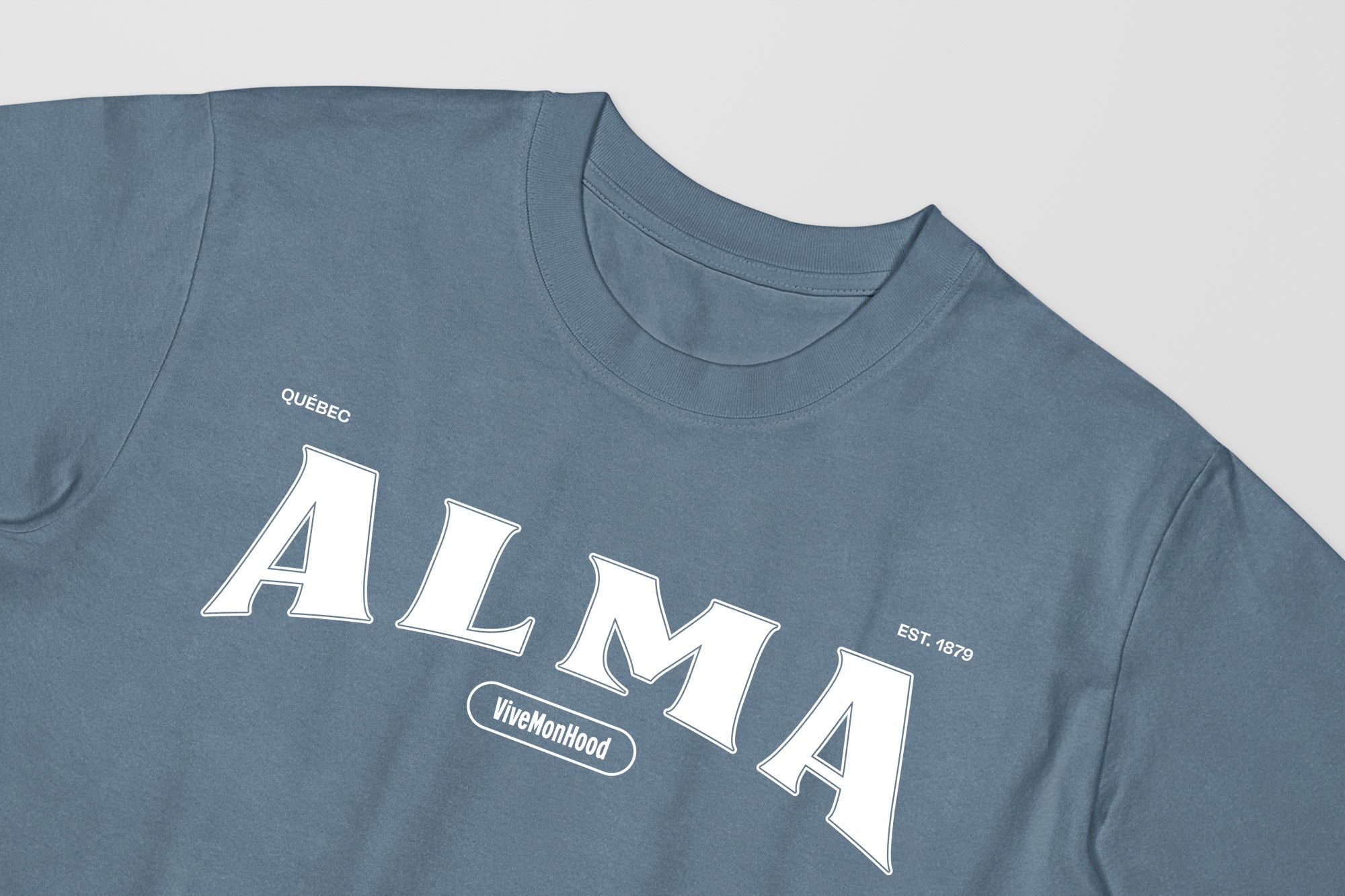 Mon T-Shirt Garçon - Adultes - Alma - Impression en Blanc
