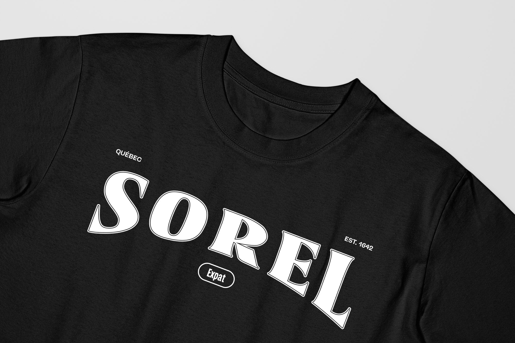 Mon T-Shirt Garçon - Adultes - Sorel - Impression en Blanc