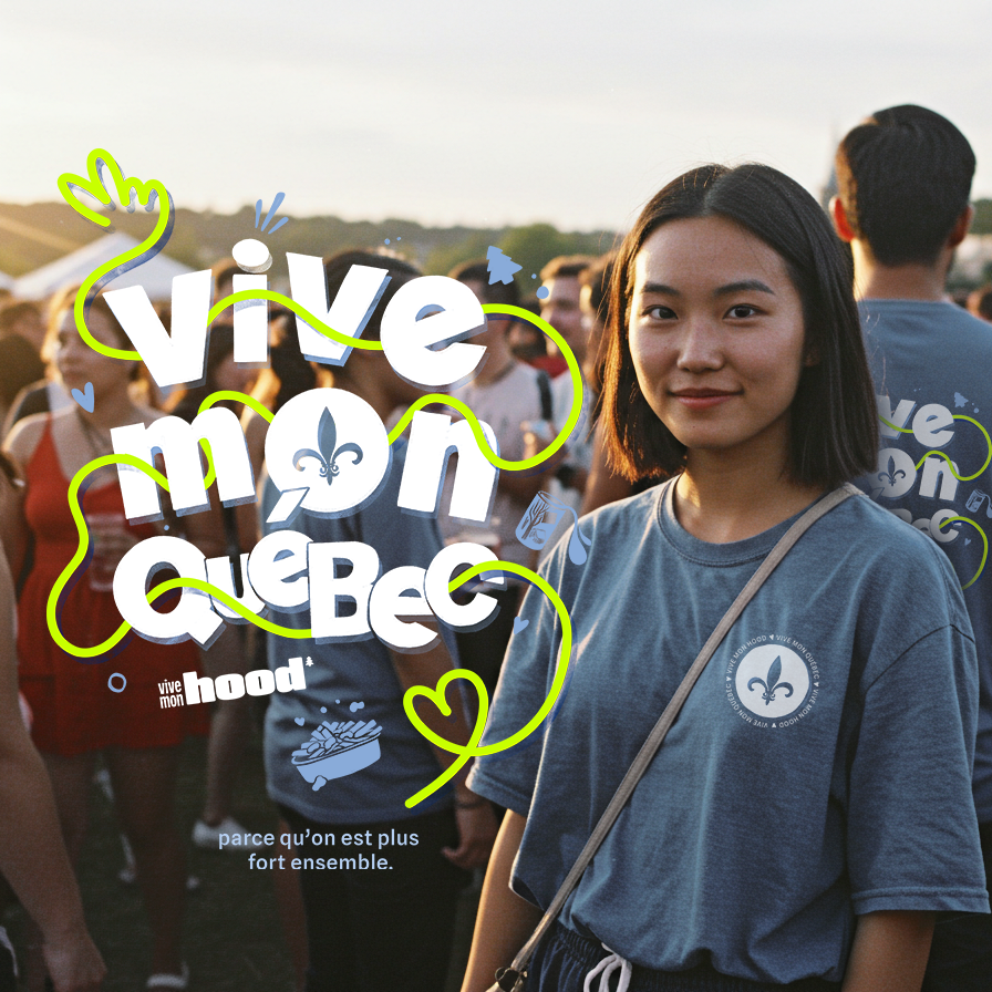 Mon T-Shirt Garçon - Fête Nationale du Québec - Adulte - BlueJean