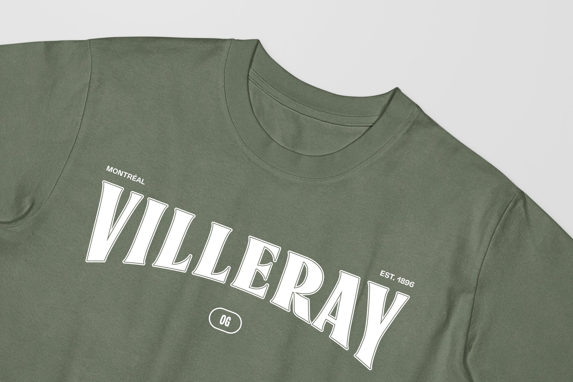Mon T-Shirt Garçon - Adultes - Villeray - Impression en Blanc