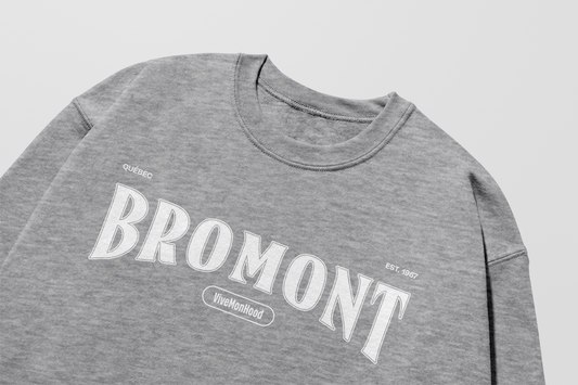 Mon Crew Fit - Bromont - Adulte - Blanc - Sport Gray