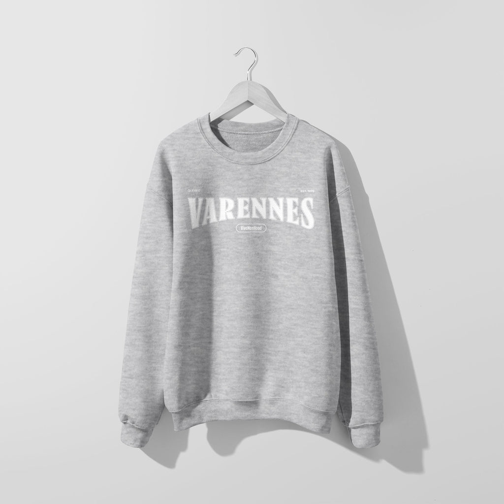 Mon Crew Fit - Adultes - Varennes - Impression en Blanc