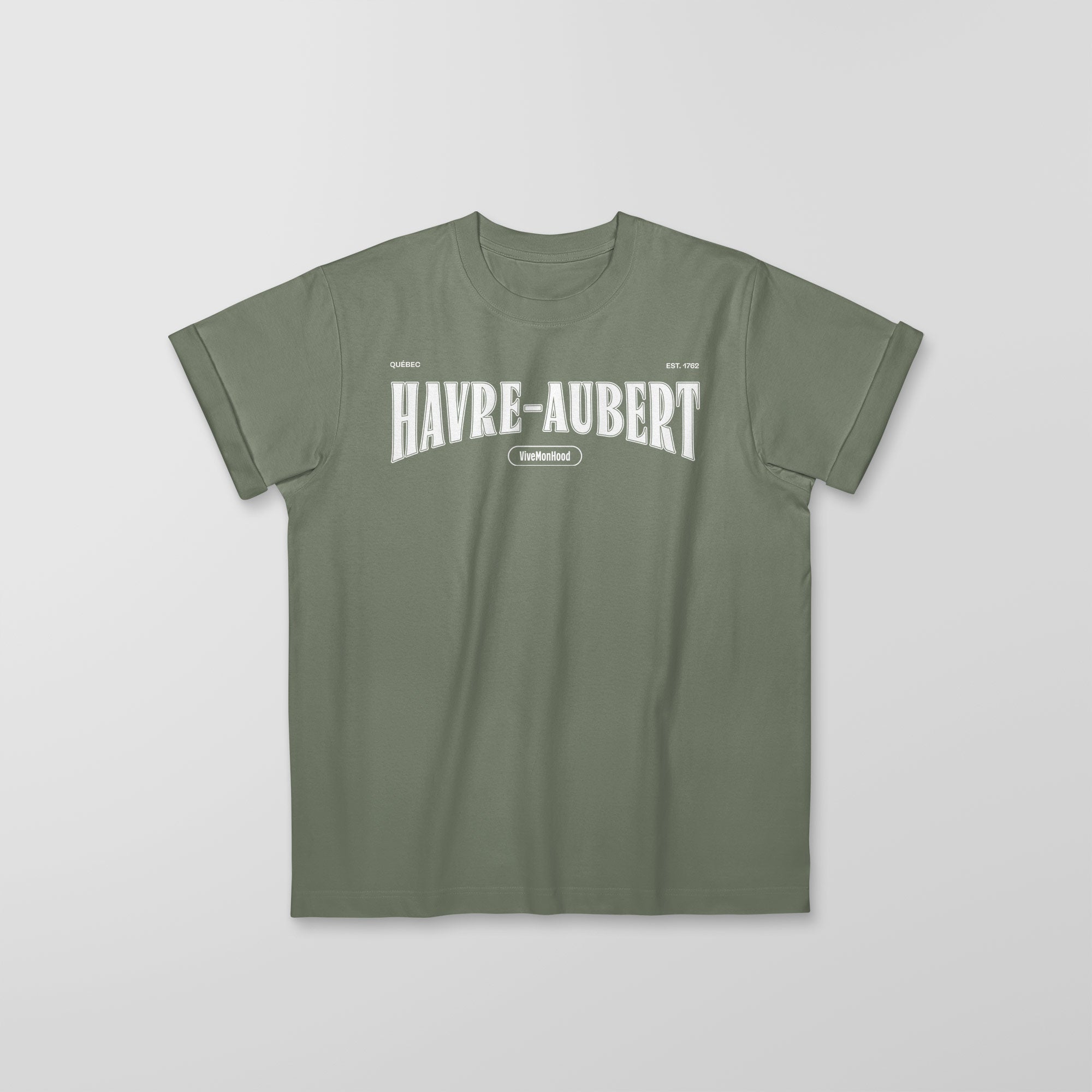 Mon T-Shirt Garçon - Adultes - Havre-Aubert - Impression en Blanc