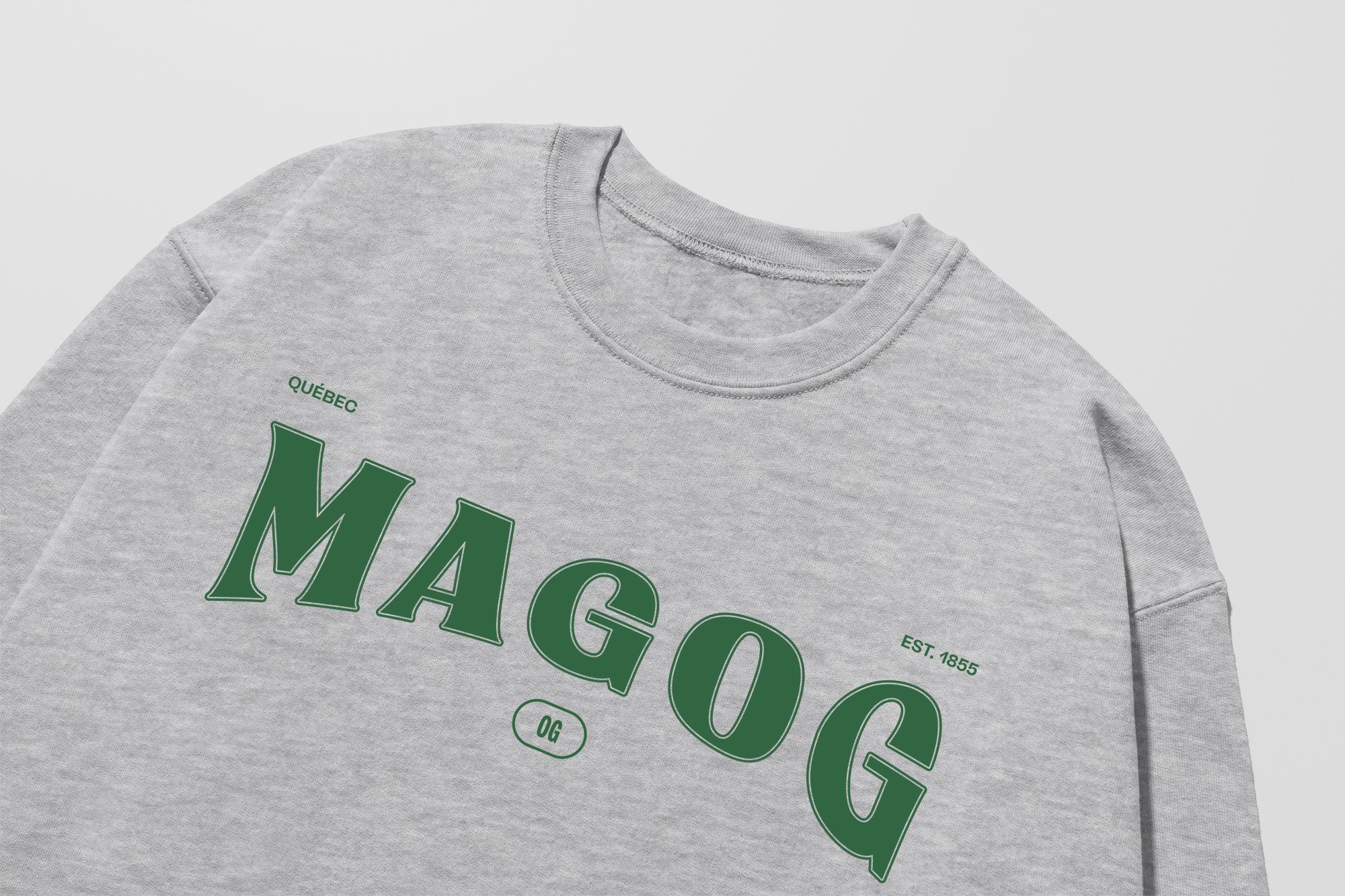 Mon Crew Fit - Adultes - Magog - Impression en Vert