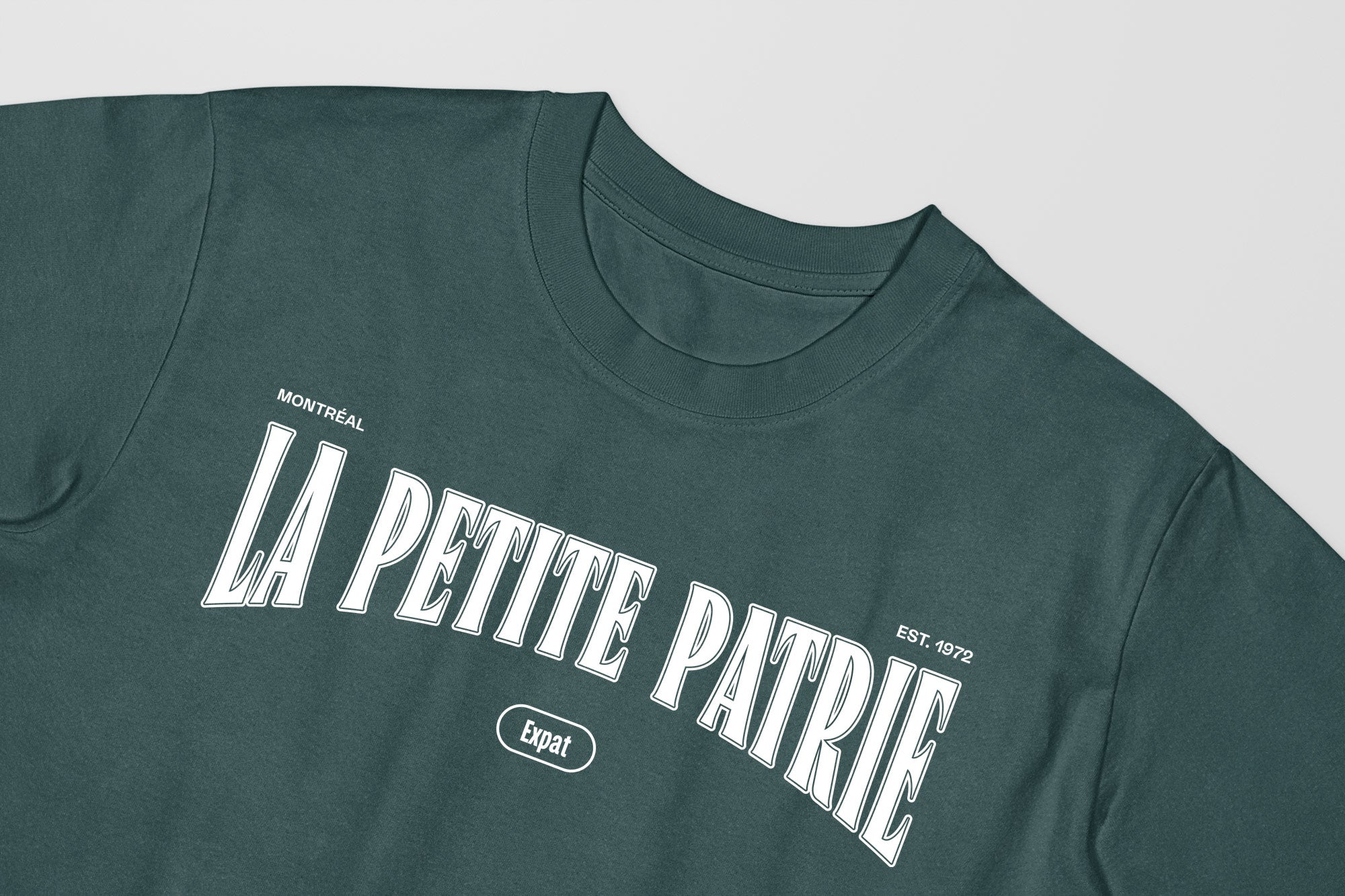 Mon T-Shirt Garçon - Adultes - La Petite Patrie - Impression en Blanc